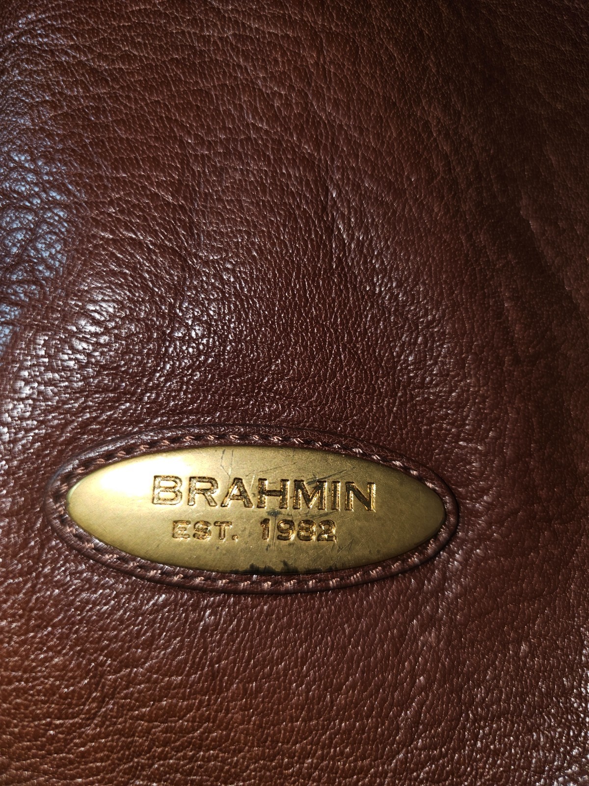 Brahmin leather tote bag