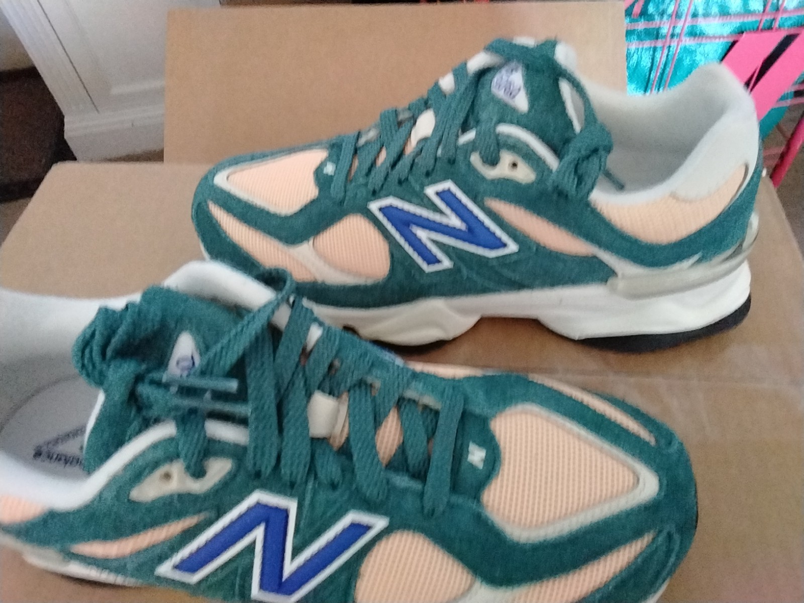 New Balance 9060 New Spruce Peach Blossom GC9060GP Womens MENS Size 7 NWOB