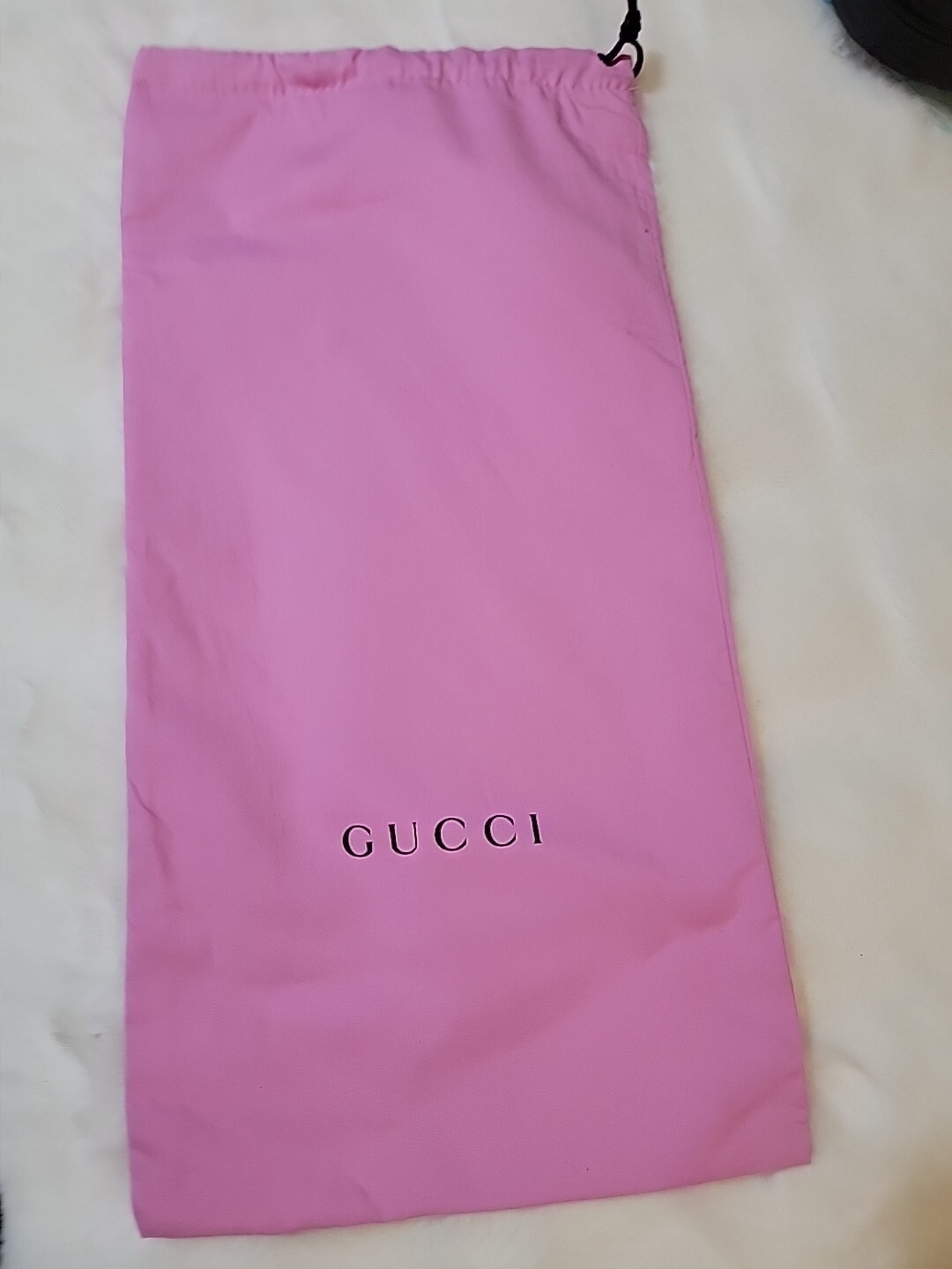 Gucci Storage Dust Bag Pink Drawstring Closure 17.25″×8.75 #01
