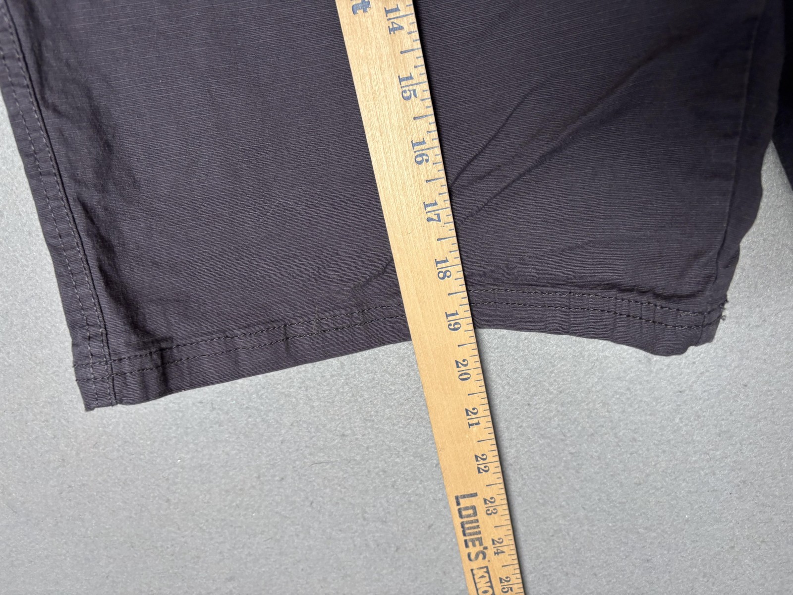 LEG3ND Discovery Shorts Mens Large Gray Ripstop Drawstring Casual Elastic Waist