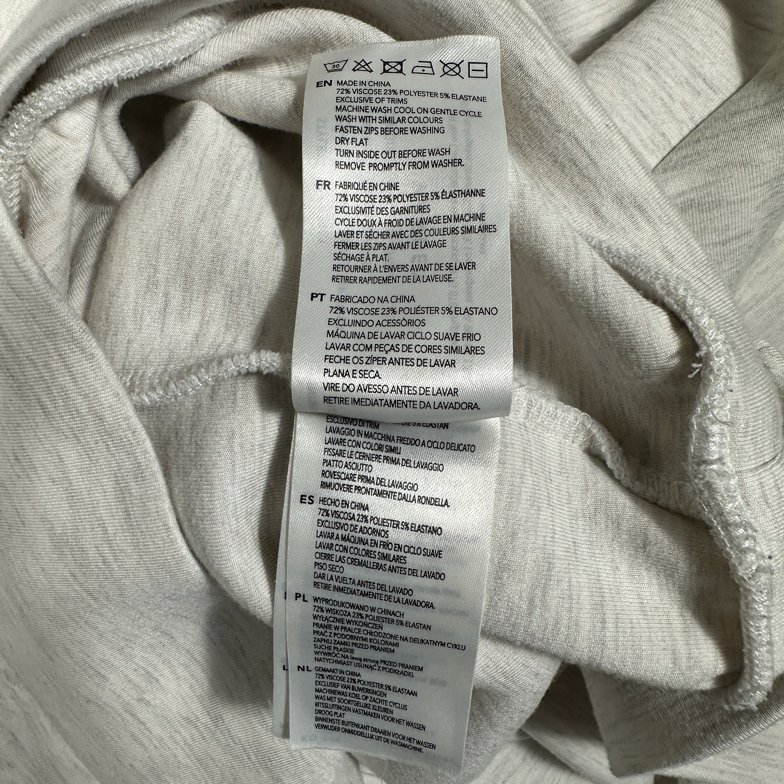 Varley Hawley Half-Zip Sweatshirt Beige Gray Women’s Large Oversized Athleisure
