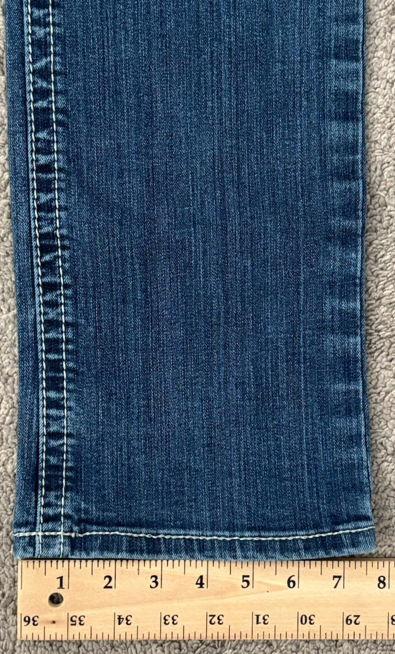 Ariat REAL Womens Jeans Straight Leg Icon Womens 30×33.5 Ocean Stretch Low-Rise