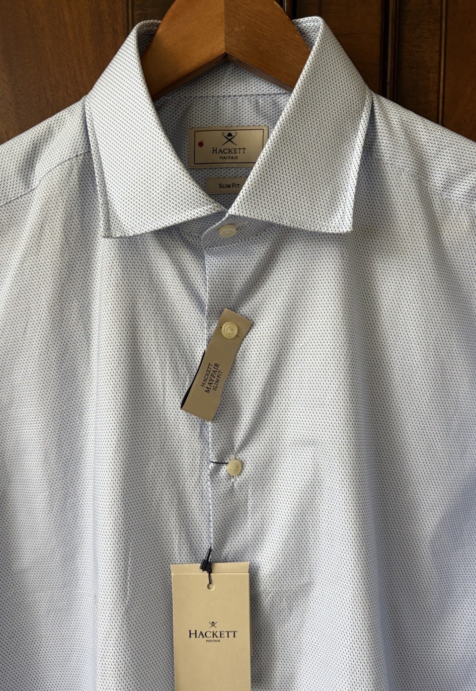 NWT Hackett Mayfair Men’s Size Large Slim Fit (180/100A) Dress Shirt 135.00GBP