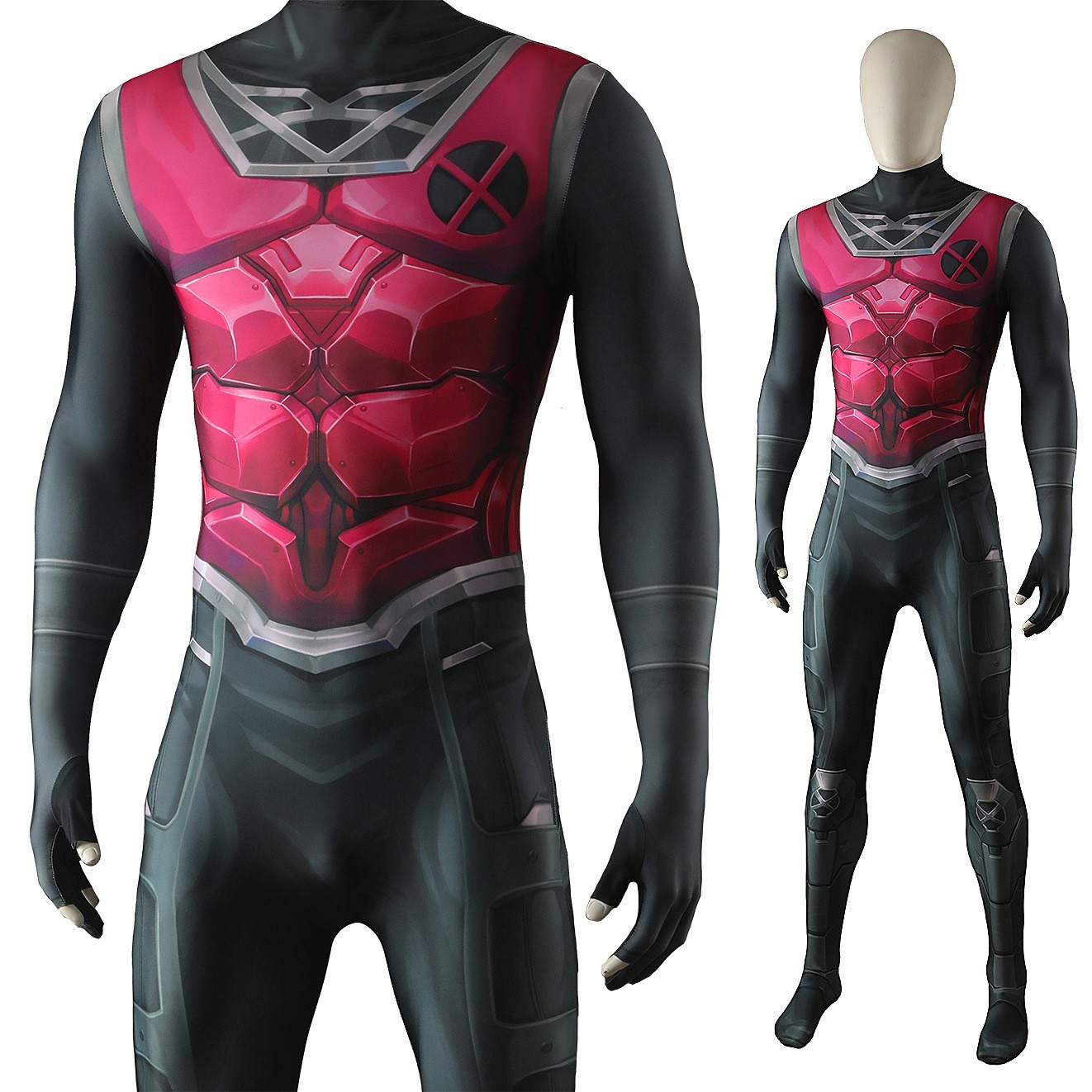 The Gambit Jumpsuit Remy Etienne LeBeau Cosplay Costume Superhero Suit Halloween