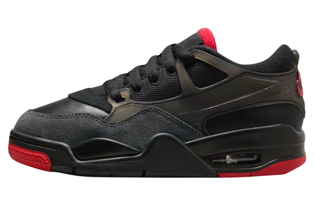 Nike Men’s Air Jordan 4 RM Bred Retro Black Red Sneakers FQ7939-060