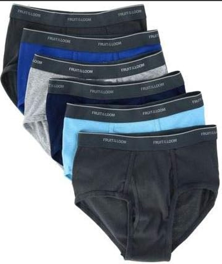 New Fruit of The Loom Men’s Cotton Mid-Rise Briefs 3 Pack Sizes M, L, XL