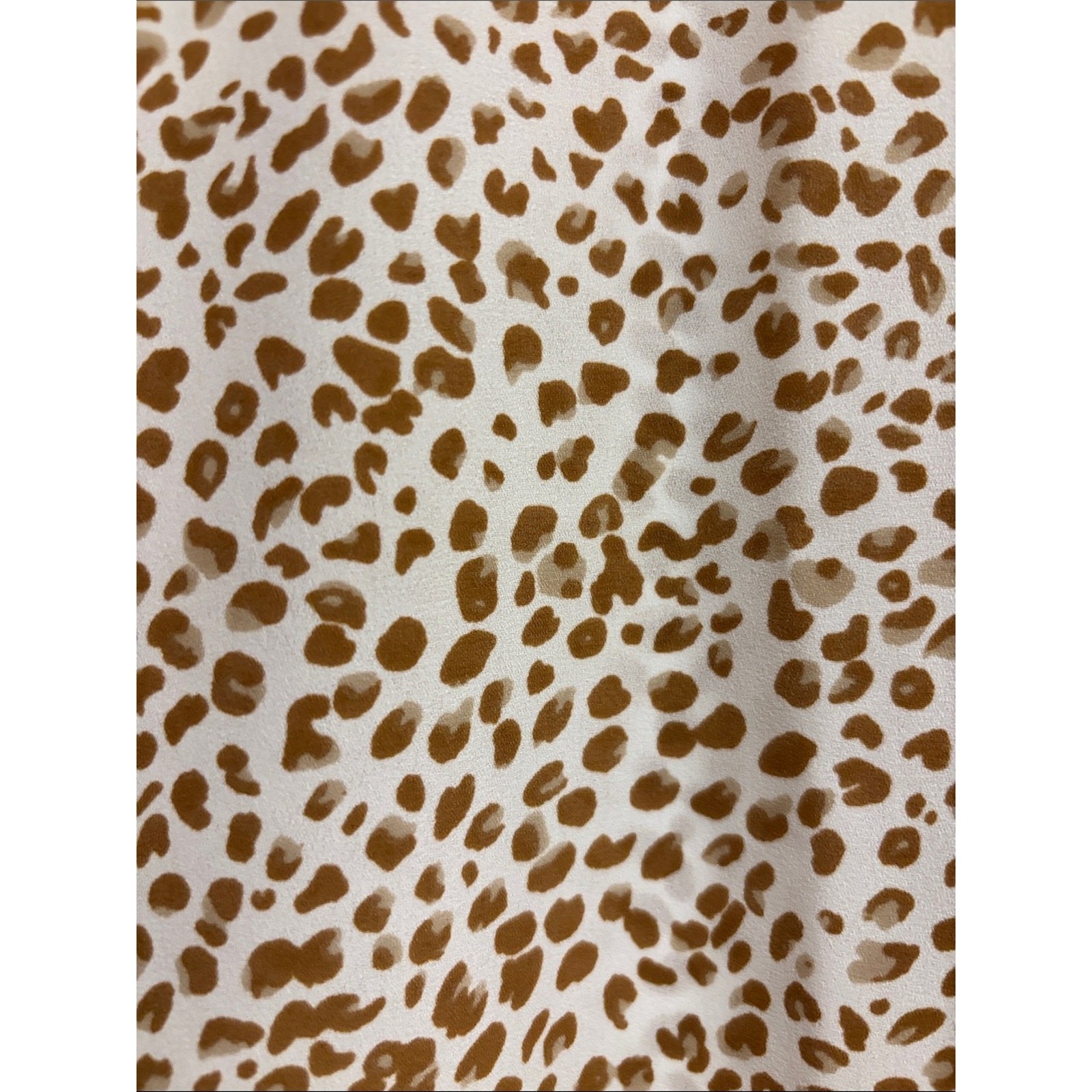 J.Crew Leopard Print Tie Neck Blouse Medium Bow Office Career Top