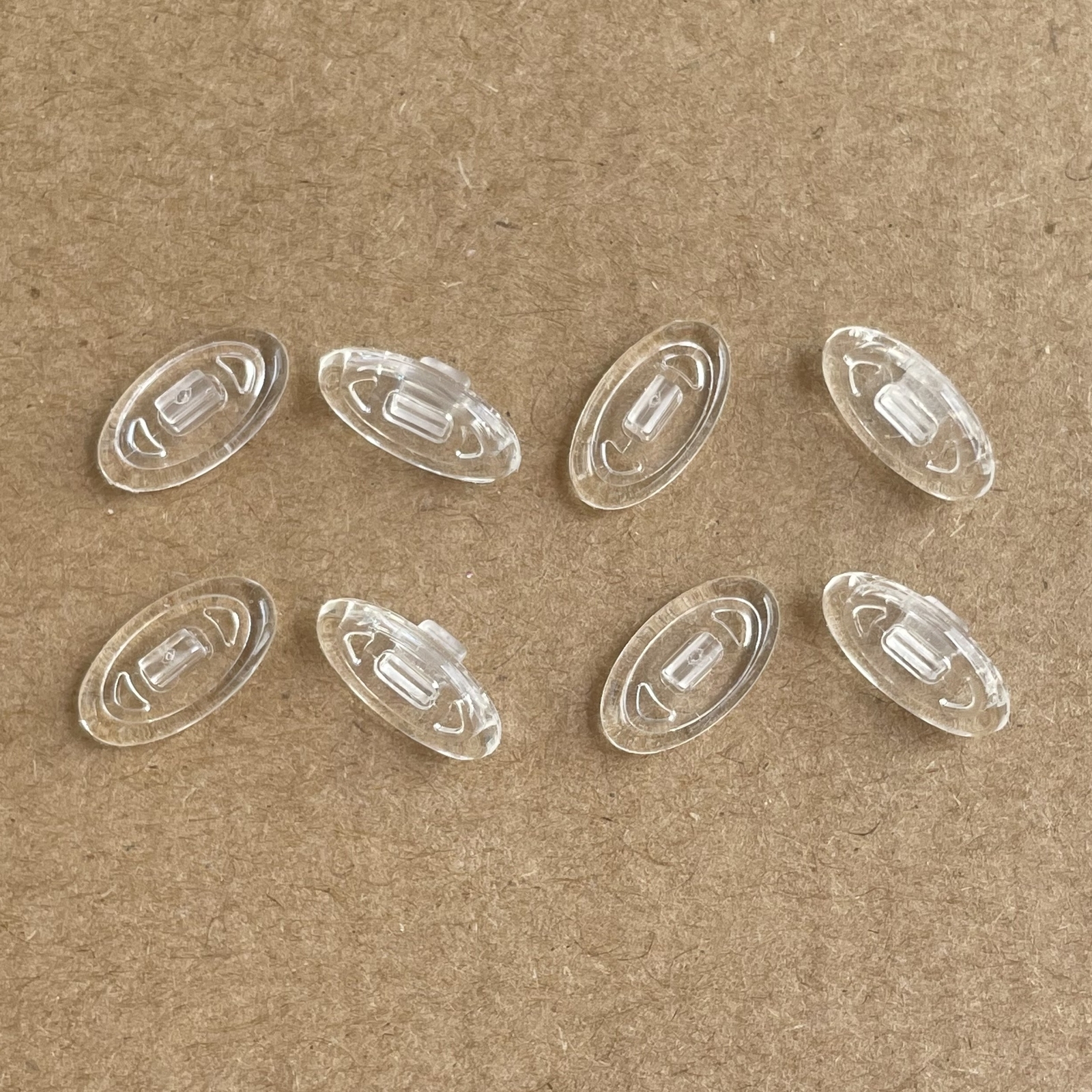 4 Pairs Clear Replacement Nose Pads Piece for Oakley Whisker Sunglasses