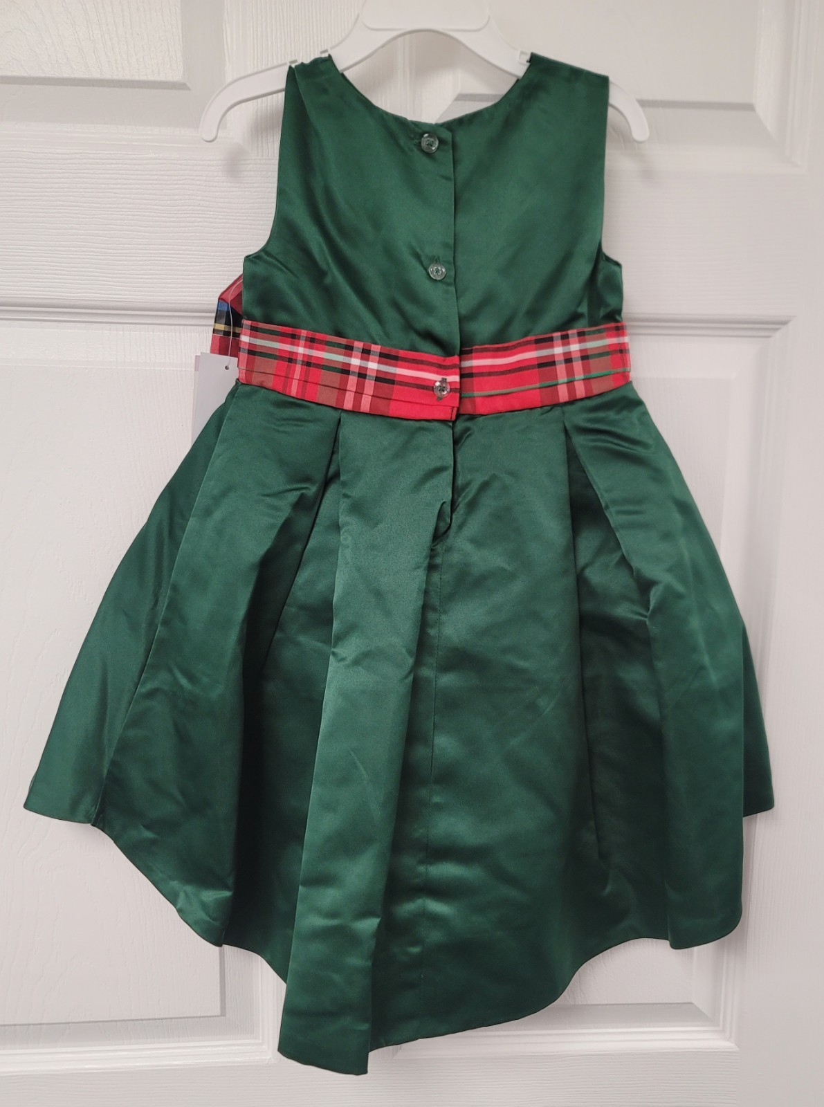Blueberi Boulevard Girls Sleeveless Hi-Low Christmas Holiday Dress – 4T & 5