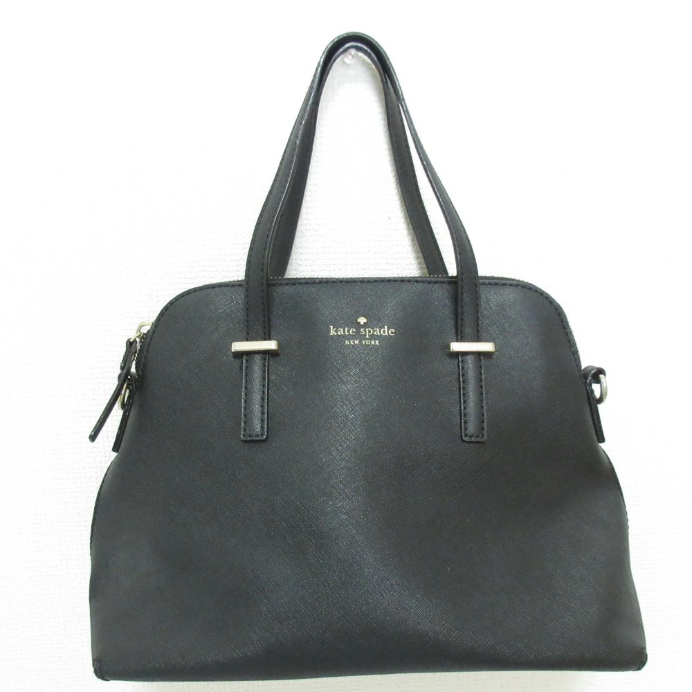 Used Good Condition Kate Spade Saffiano Leather 2WAY Shoulder Bag Black Ladies L