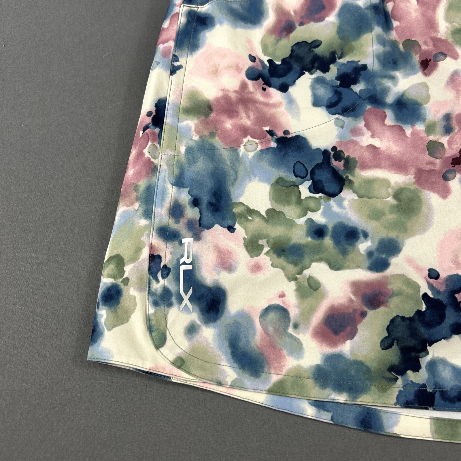RLX Golf Skort Ralph Lauren Womens Abstract Camo Print Large Polyester MSRP $148