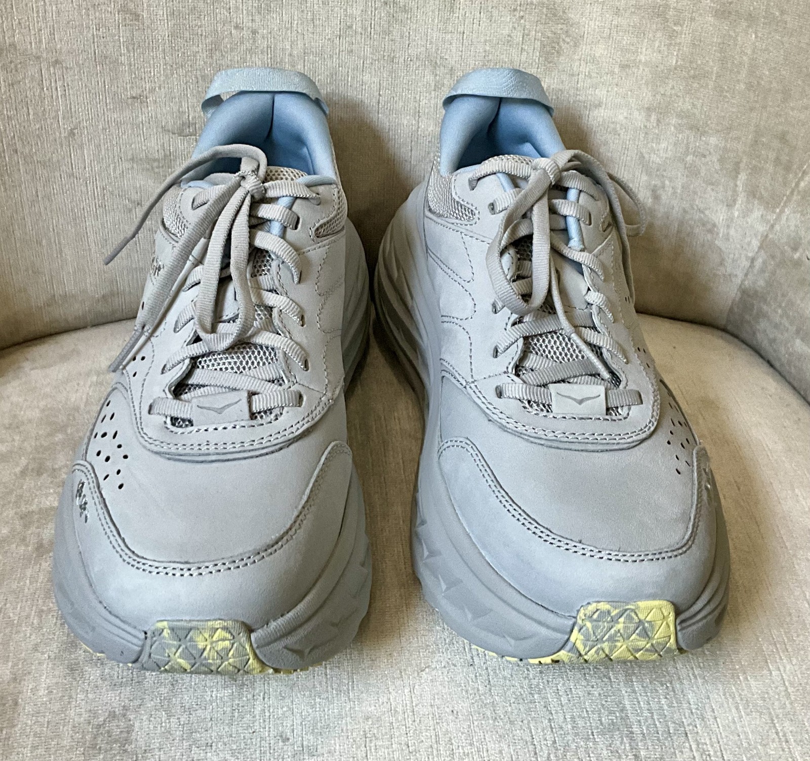 Free People HOKA Vibrant Bloom Bondi L Sneaker Stardust Gray 37 1/3 / US 6 NEW