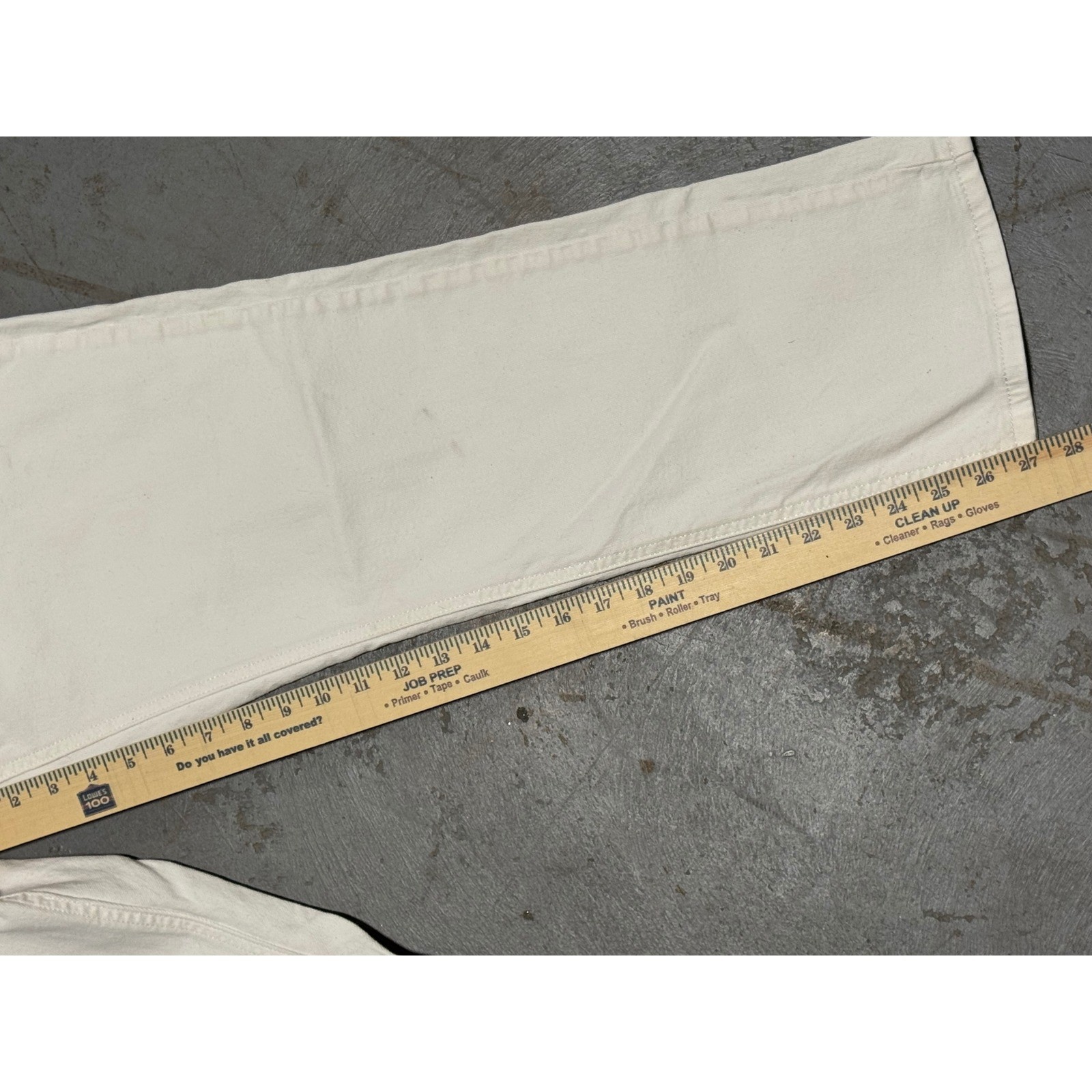 Levis 541 Athletic Taper Jeans Mens 36×30 Off White Cream Denim Pants