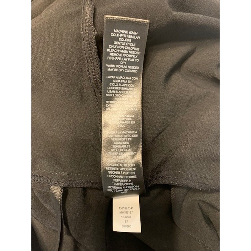 NWT WHBM Flare Sleeve Lace Bell Sleeve Black Top | S