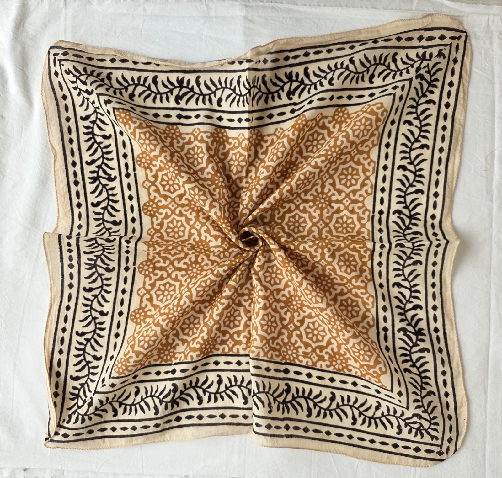 Multi-Purpose Head Scarf Handmade Block Print Bandana | 100% Cotton Head Scarf