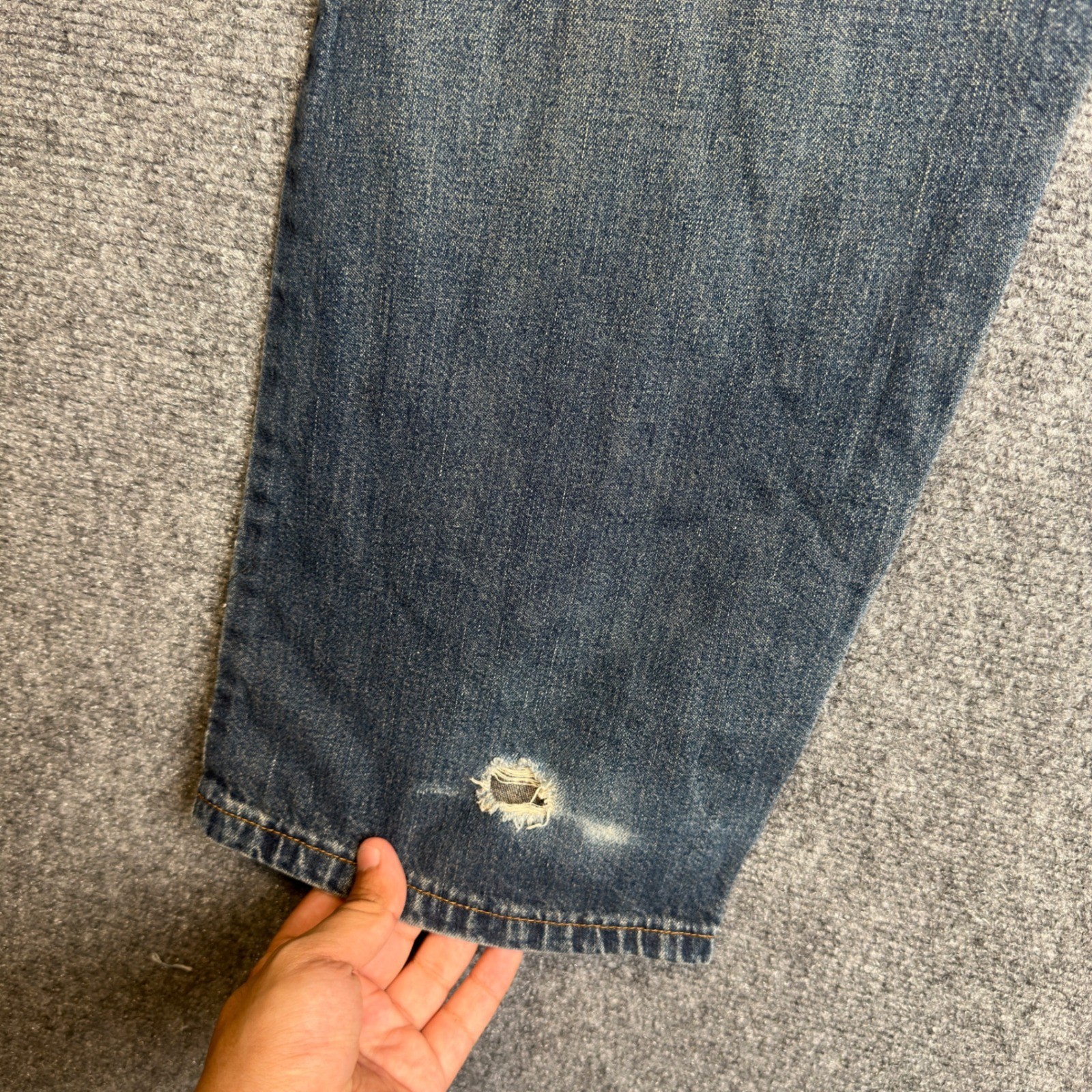 Vintage Levi’s 565 Loose Fit Straight Leg Mens 31×34 Blue Jeans 90s Baggy Denim