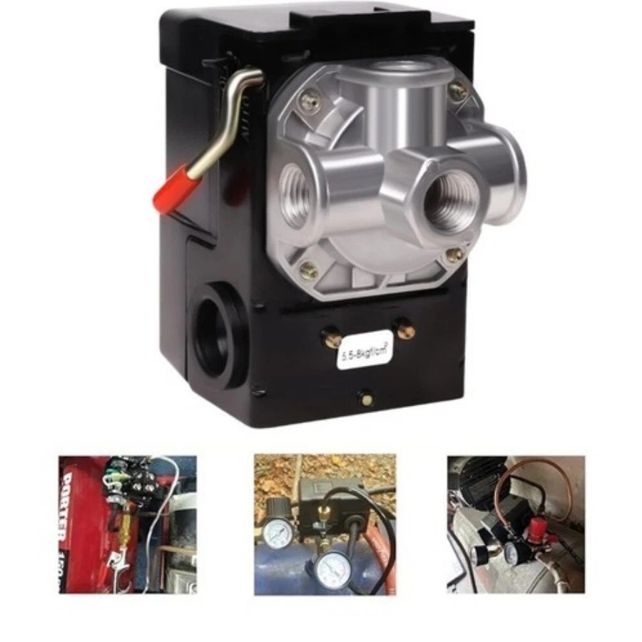 ❤️ 4 Port 95-125 PSI Universal Air Compressor Pressure Switch Control 1/4″ NPT