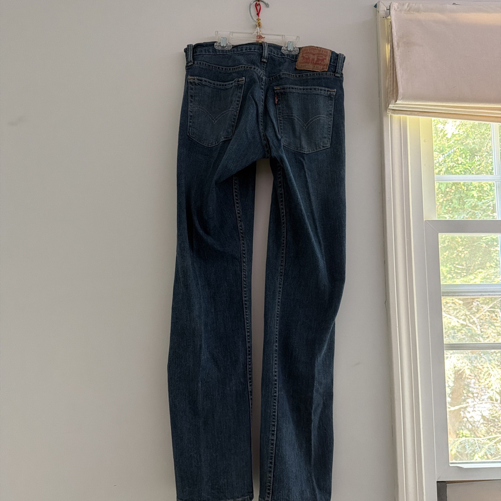 Levis 314 Shaping Straight Jeans Men’s W31 L32 Dark Wash Blue Denim