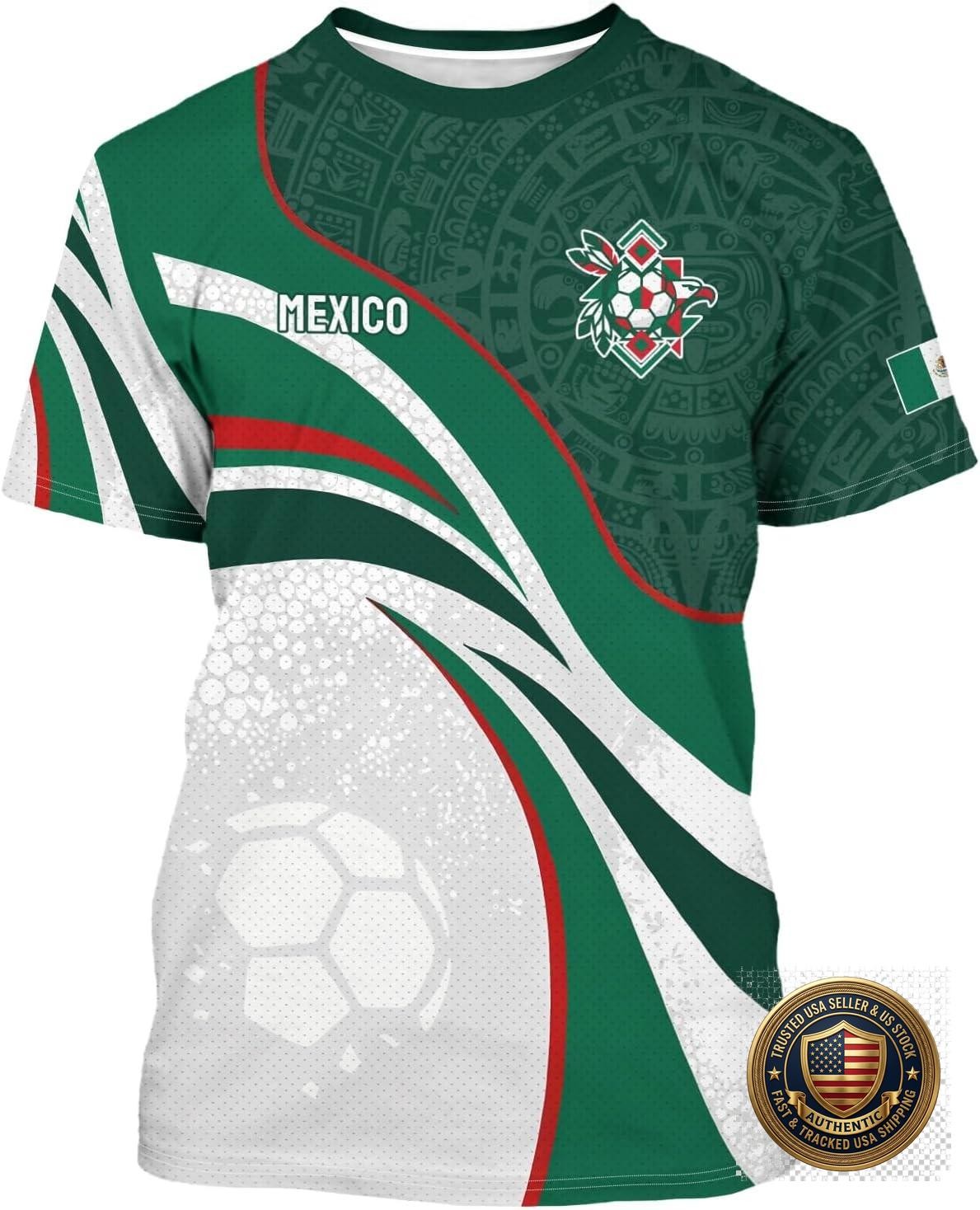 Men’s Soccer Jersey Short Sleeve Sports Fan T Shirt Adult Athletic Top