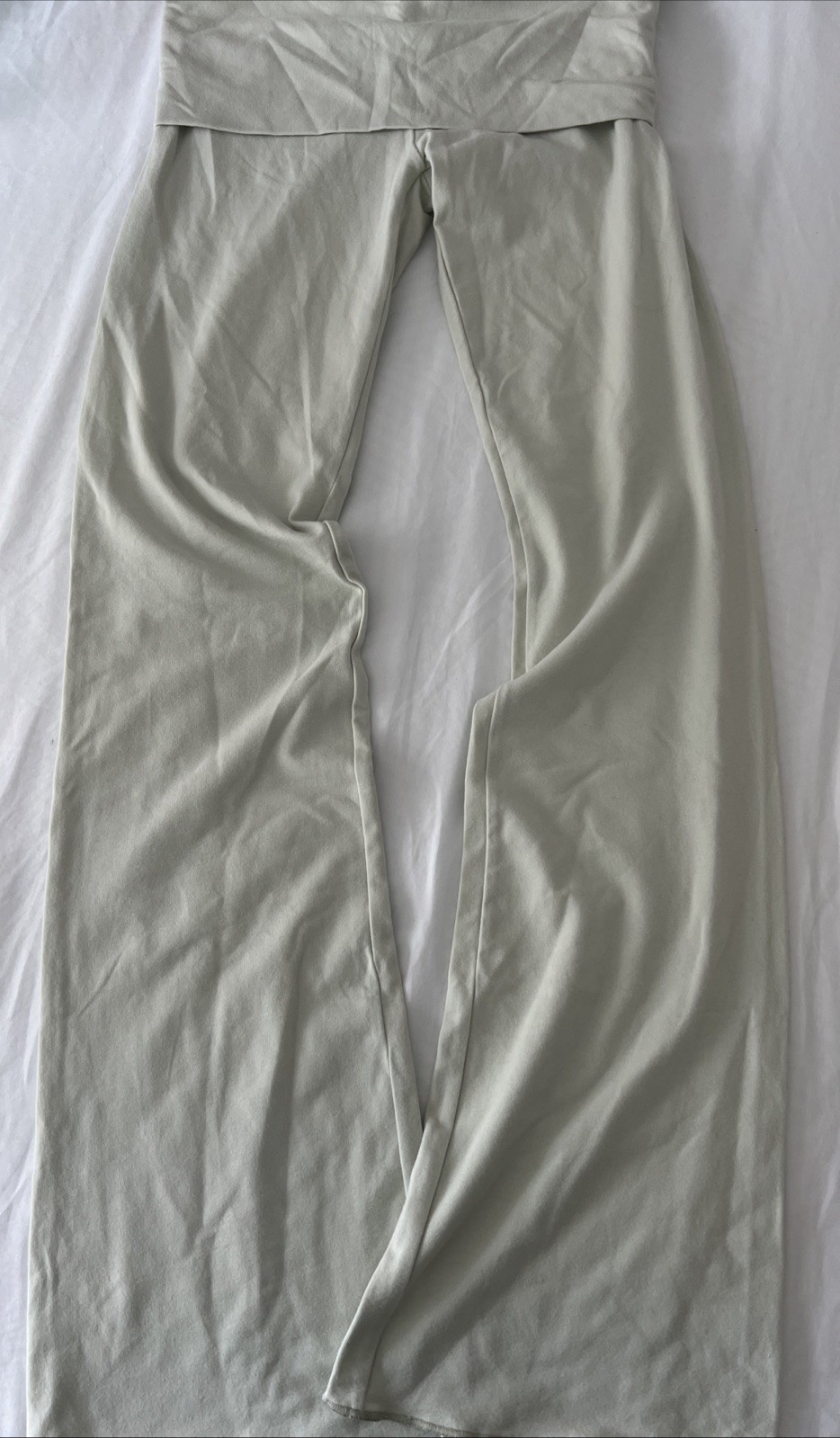SKIMS Cotton Jersey Foldover Pant Spearmint NWT Size S