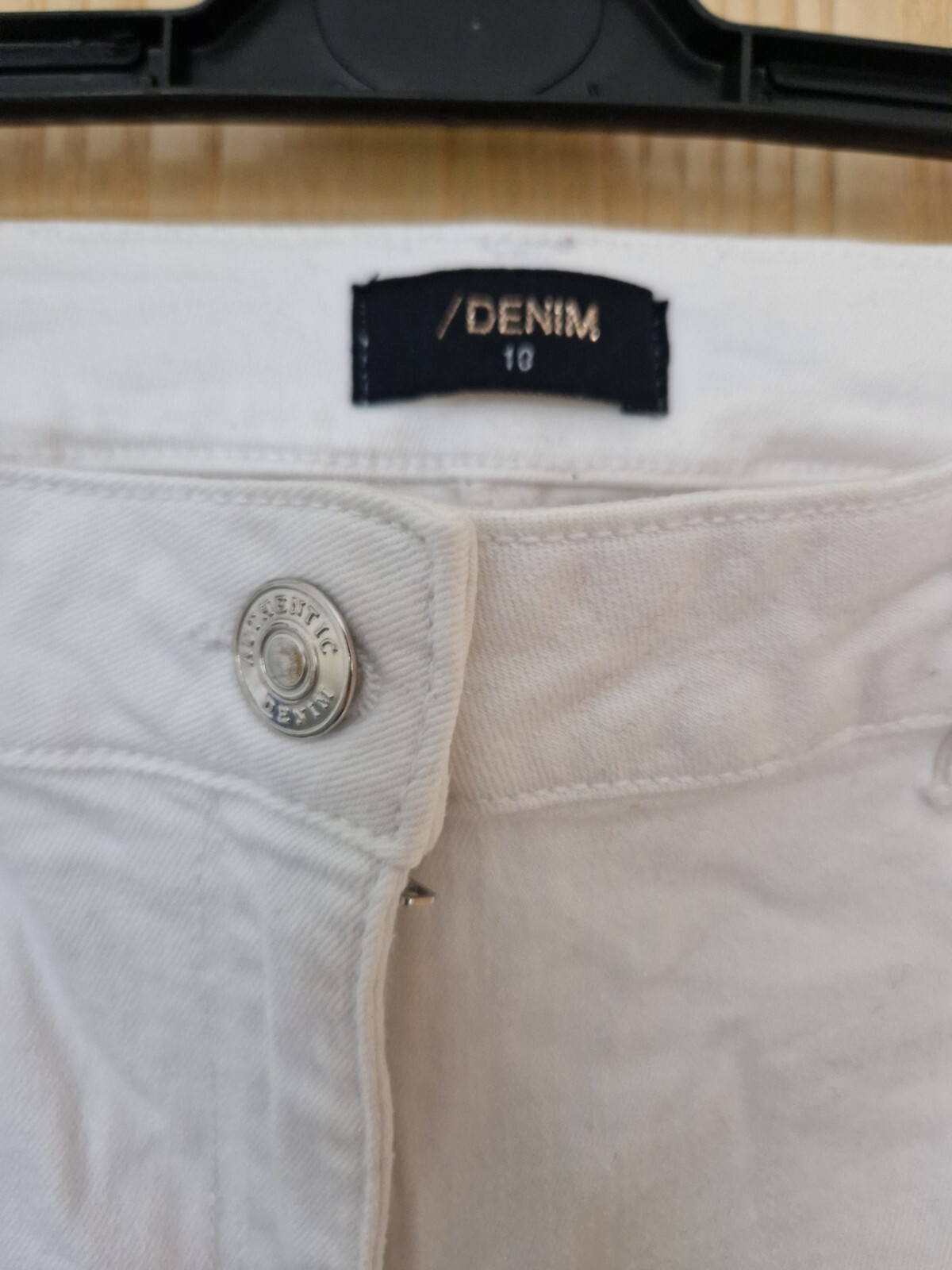 Matalan Floral print White Skinny Jeans Trousers. Cotton Ankle Length Size 10