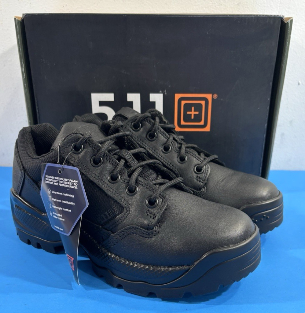NEW 5 REG MENS 5.11 TACTICAL ATAC 2.0 LOW SHOE 12466 BLACK FREE SHIPPING