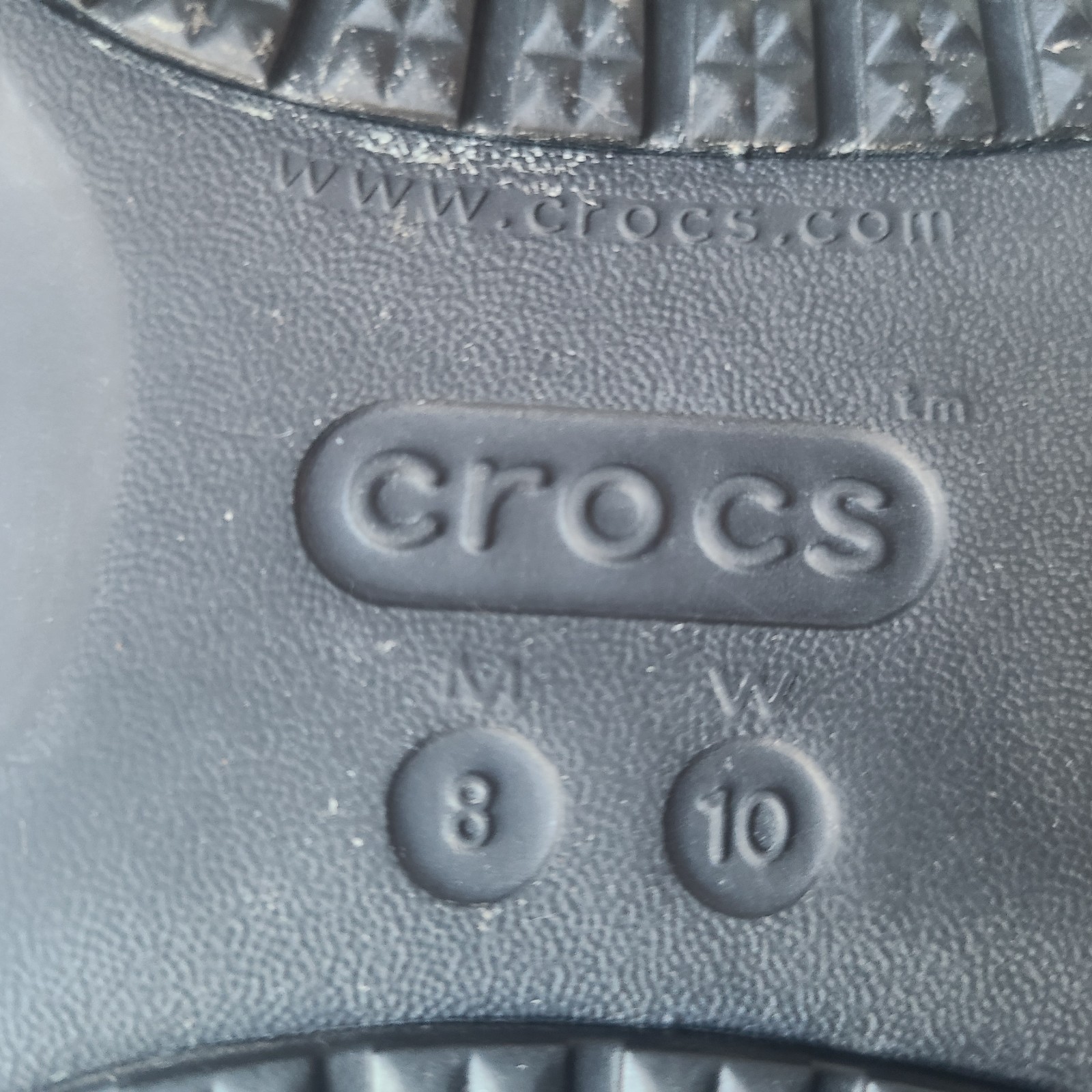 Crocs M8 W10 Bistro Black at Work Clog Shoes Slip Resistant Nursing Chef Comfort