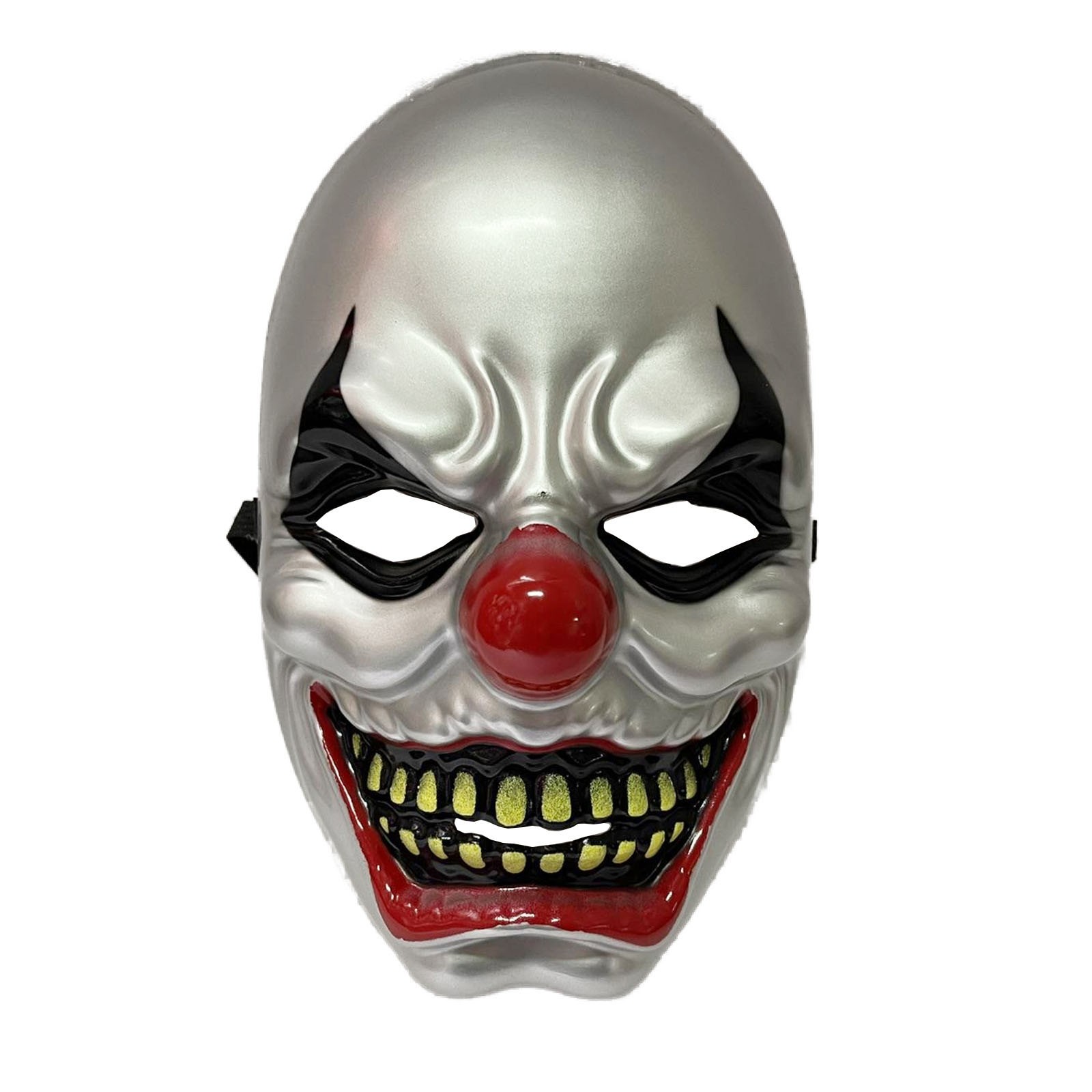 1Pc/2Pcs Evil Clown Mask Terrifying Halloween Masks Scary Full Face Cover Punk