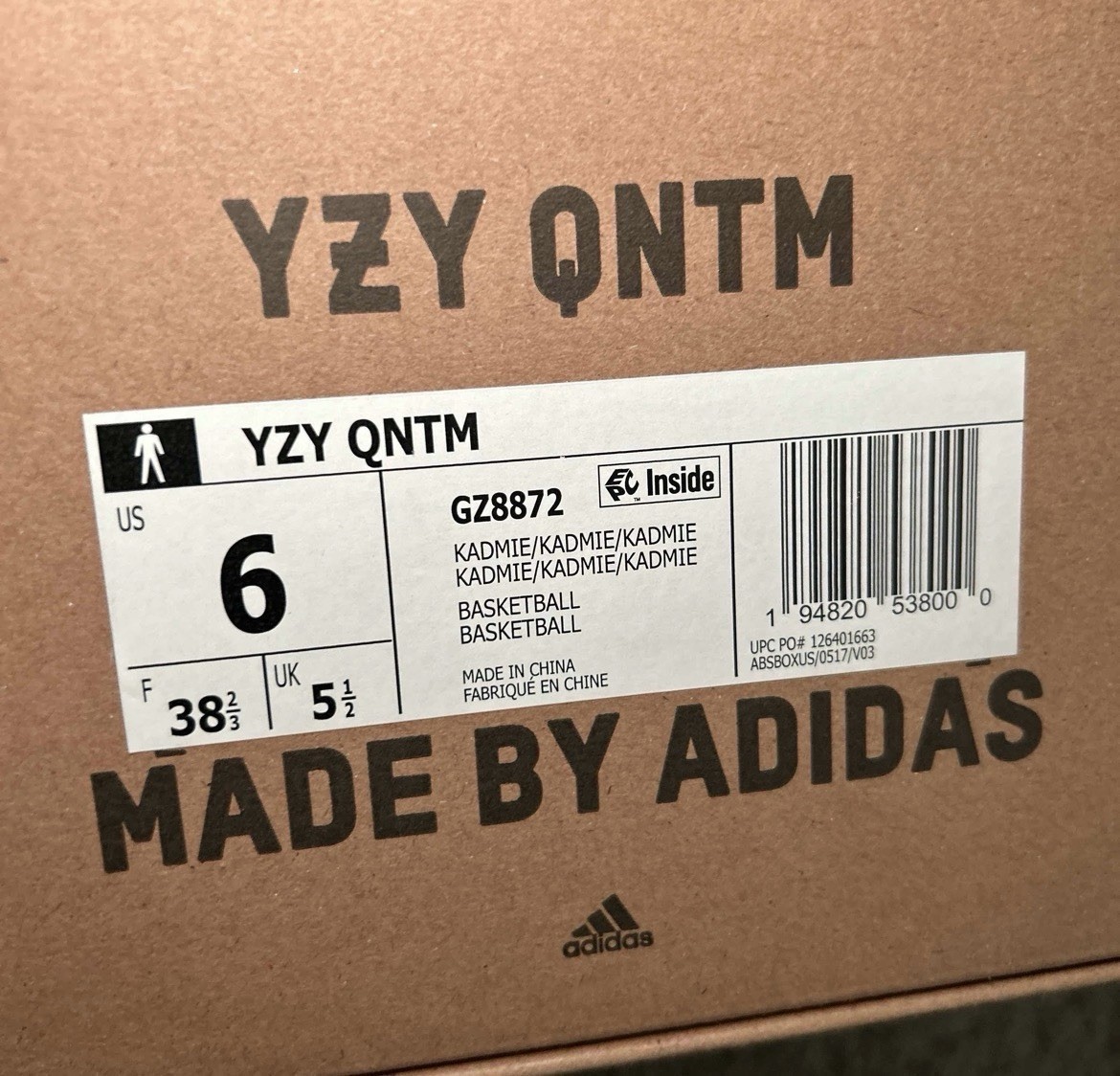Adidas Yeezy Quantum ‘Frozen Blue’ Worn Once Sz 6M/7.5W