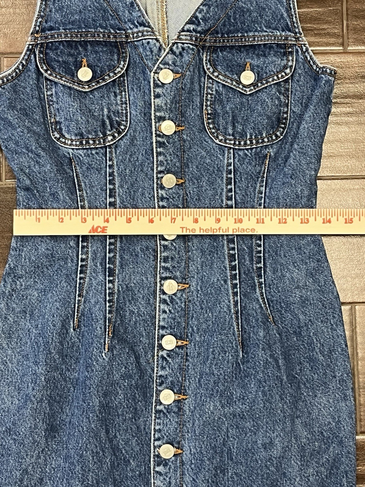 BONGO Retro 90s Denim Dress 9