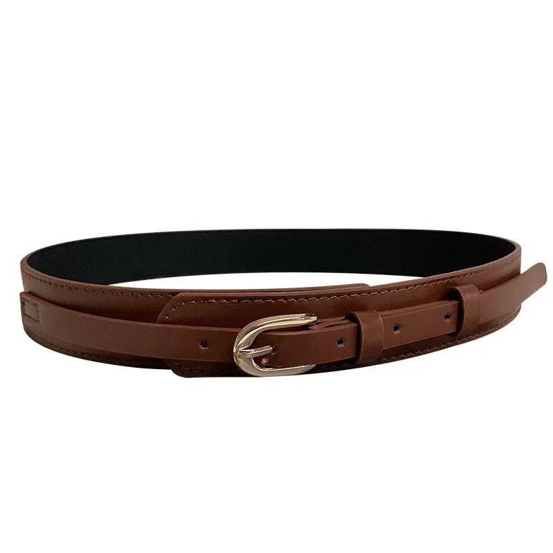 Women’s PU Waist Belt Solid Color Decorative Coat Belt