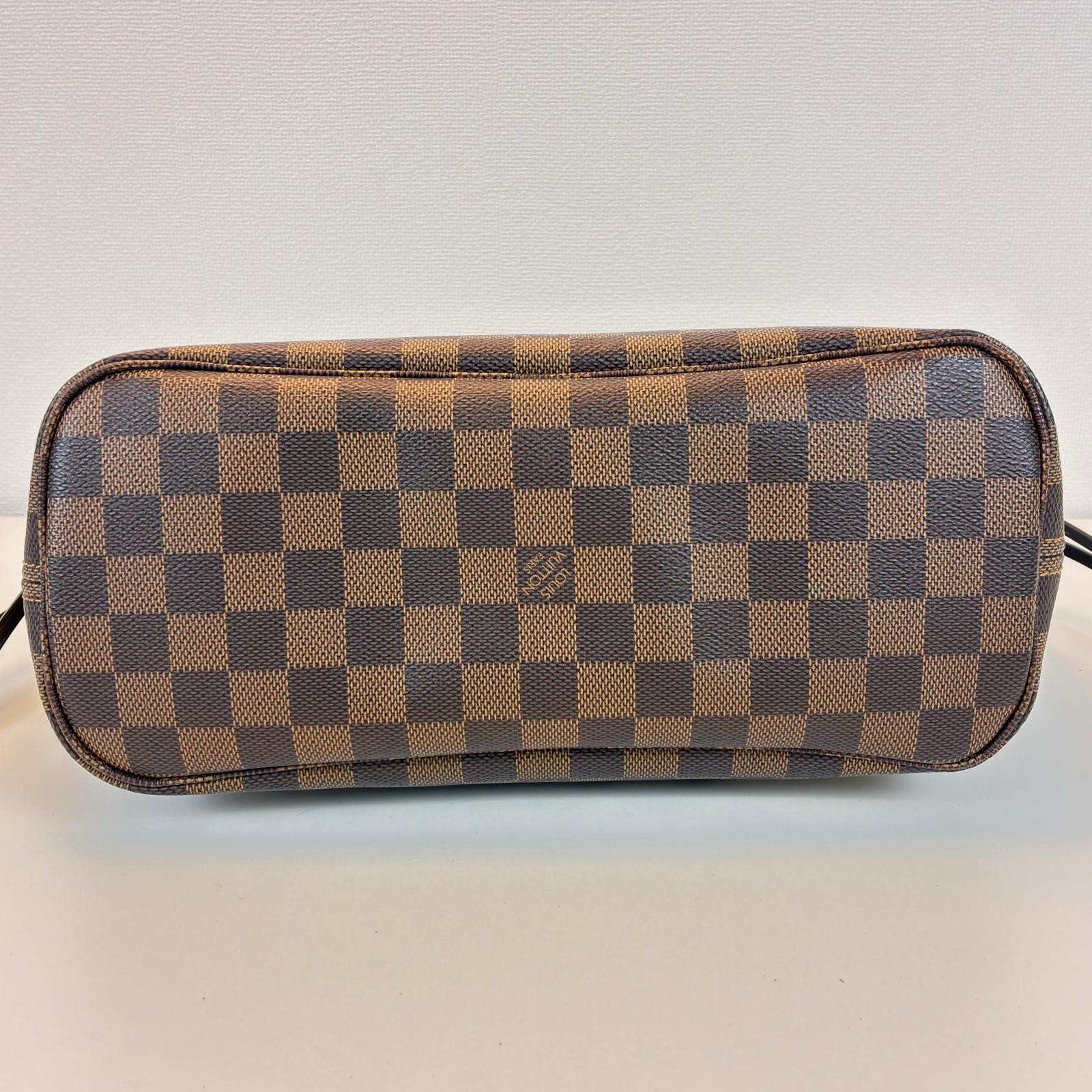 LOUIS VUITTON Never full PM Tote Bag N51109 Damier canvas Brown