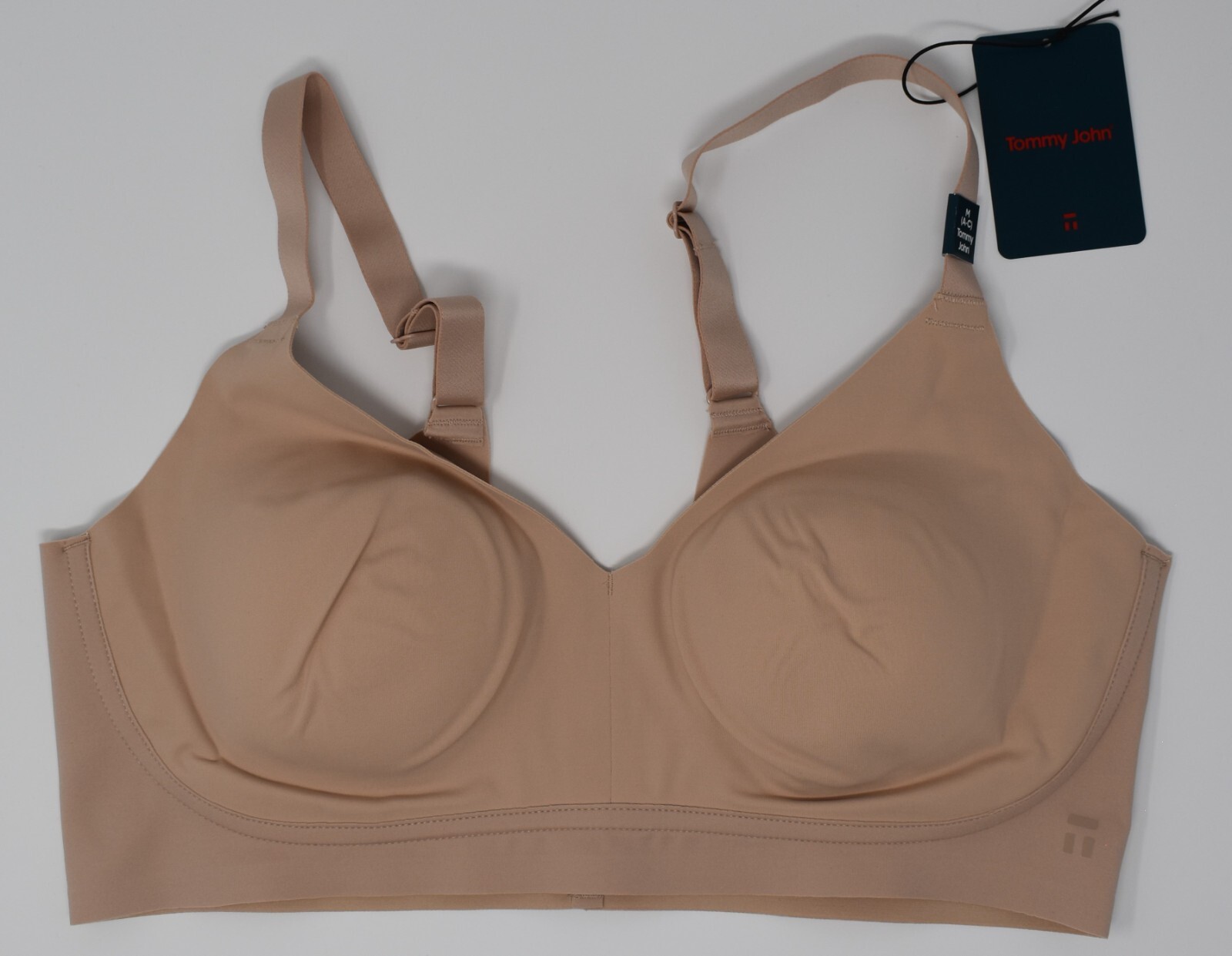 Tommy John Comfort Smoothing Triangle Bralette Rugby Tan M (A-C) (D-DD) L (A-C)