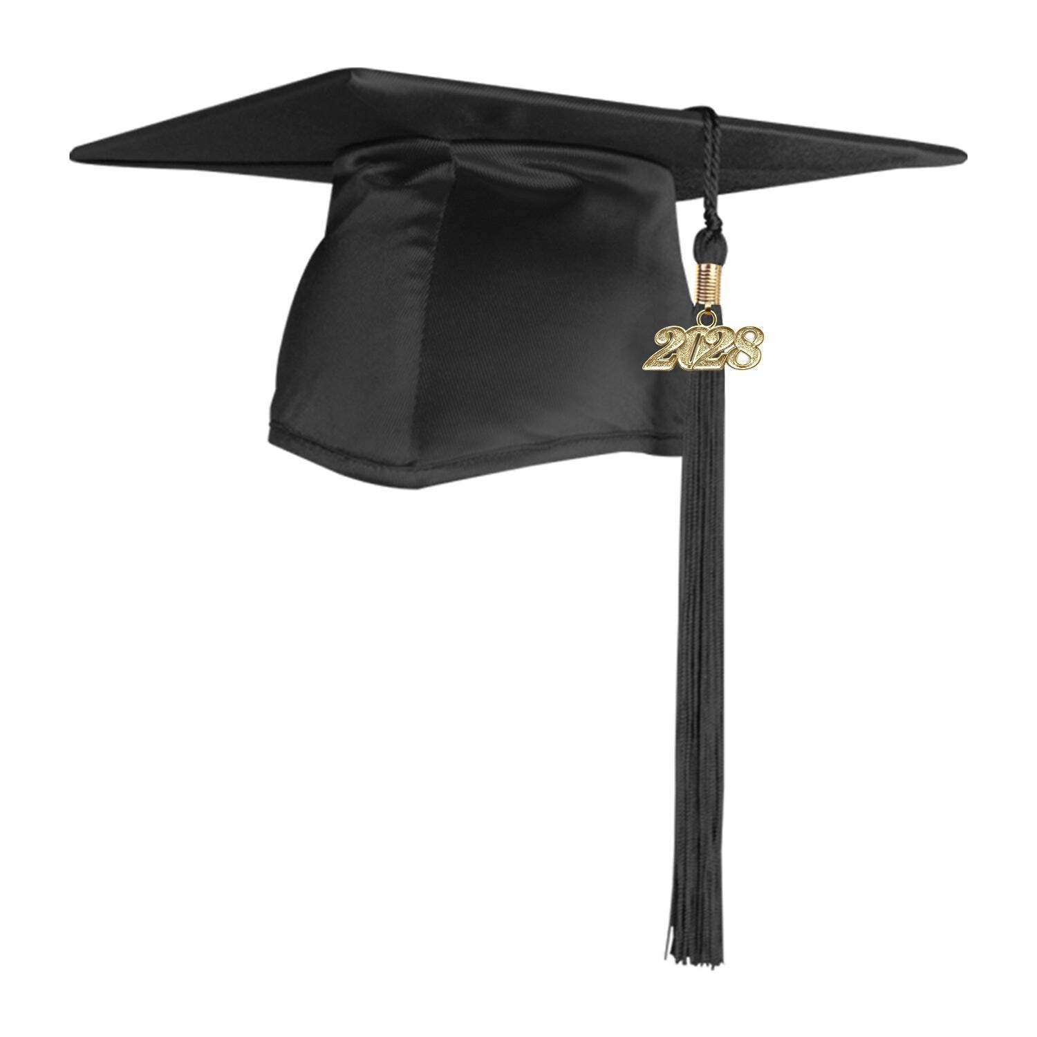 Endea Graduation Shiny Black Cap & Tassel