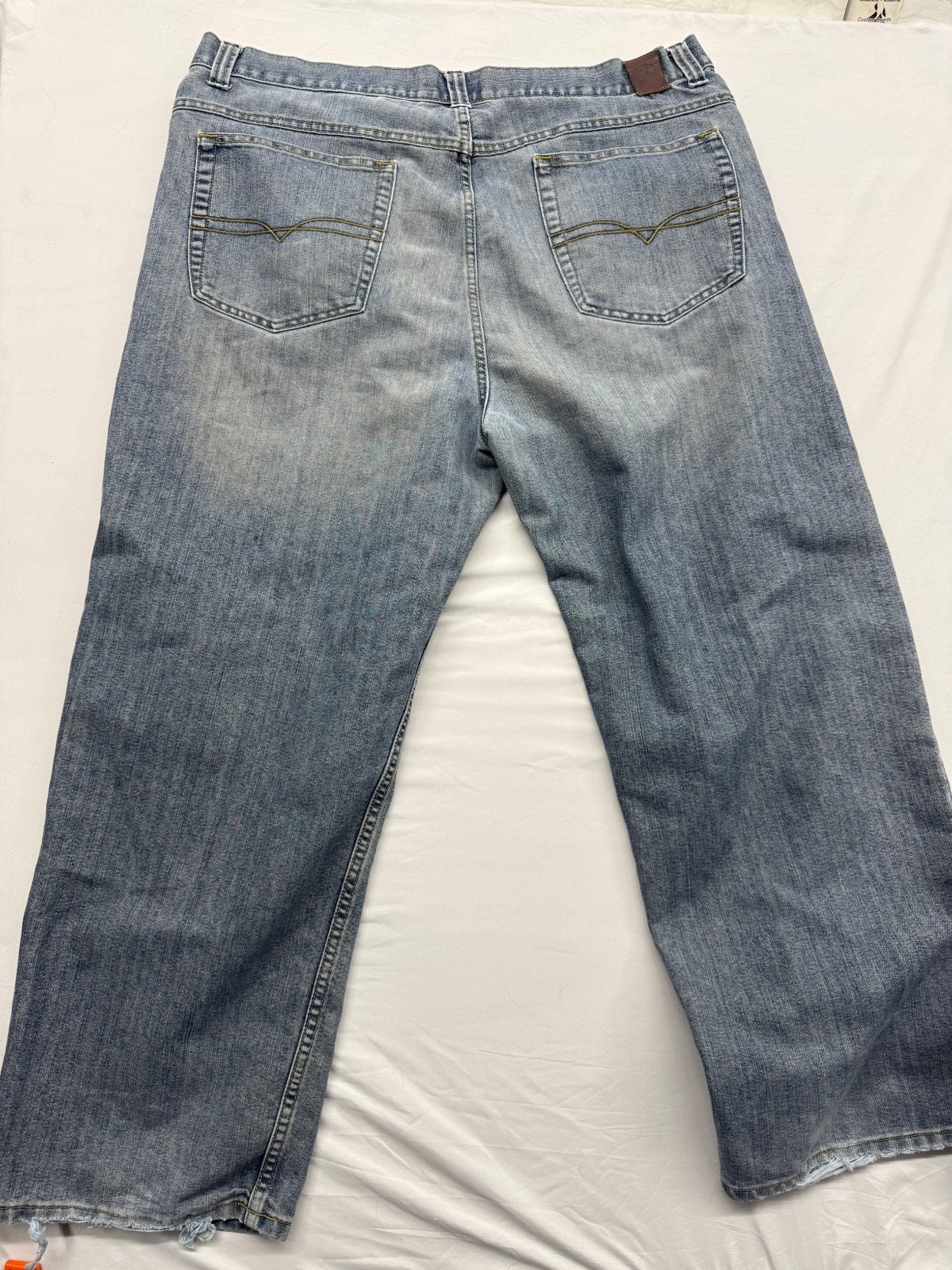 Vintage 90s Anchor Blue Big Baggy Wide Leg Skate Jeans 42×30