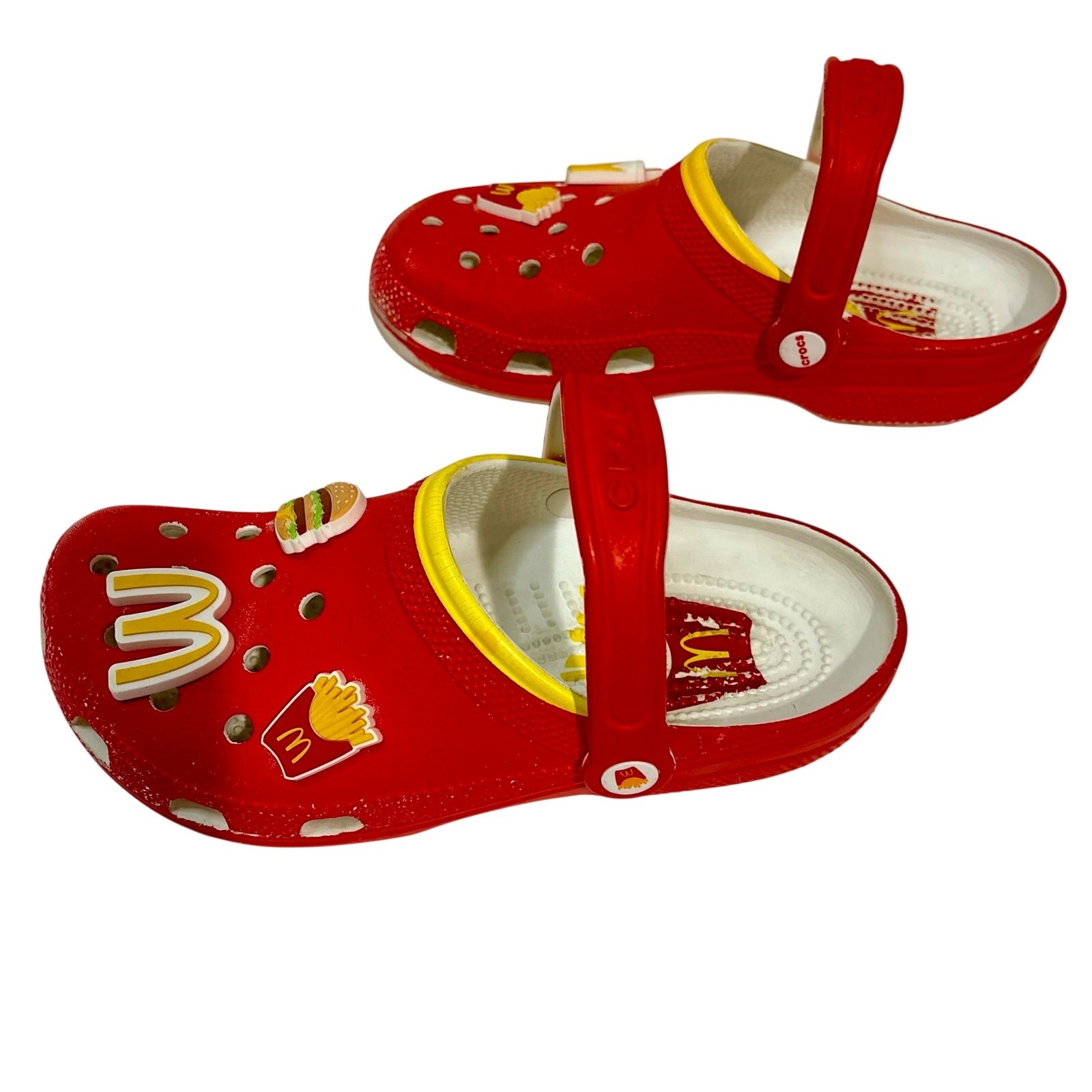 McDonald’s x Crocs Classic Clogs Jibbitz Charms Men’s 6 Women’s 8 Limited