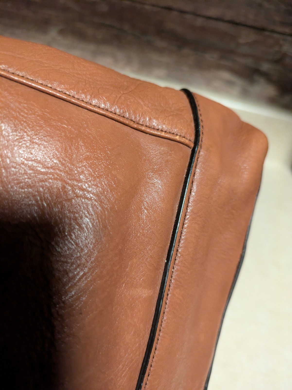 COACH Camden Distressed Soft Leather Crossbody/Shoulder Bag F71341 English Tan