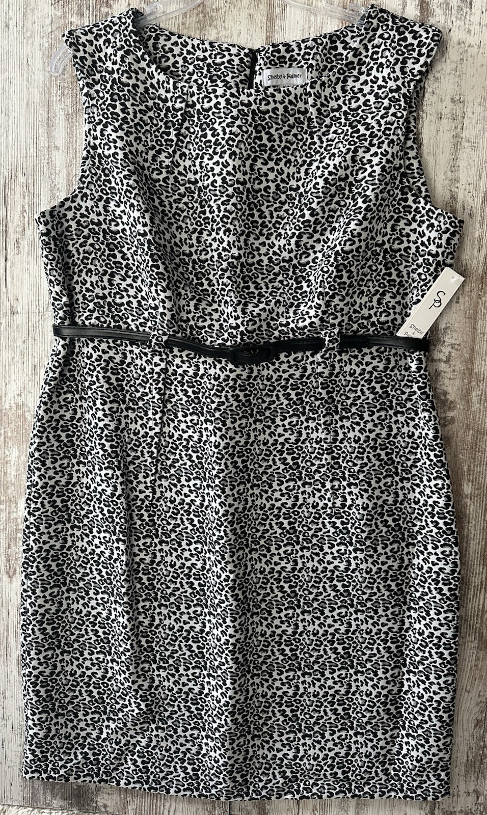 SHELBY & PALMER Women’s Dress Plus Size 16W Wear To Work Animal Print Dress NWT