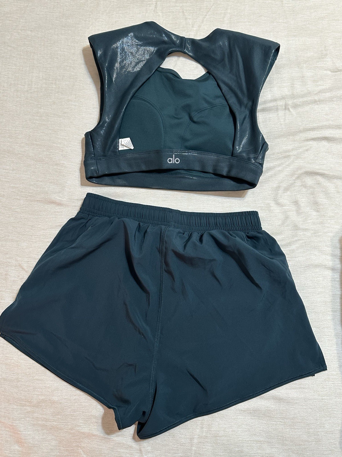 Alo Yoga Set Midnight Green Size XS