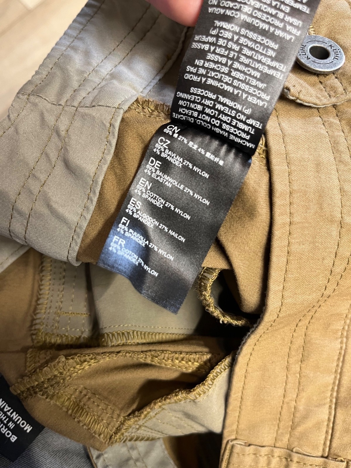 Kuhl Resistor Lite Chino Pants Brown Mens Tag 38×32 Actual 38×30.5 Stretch