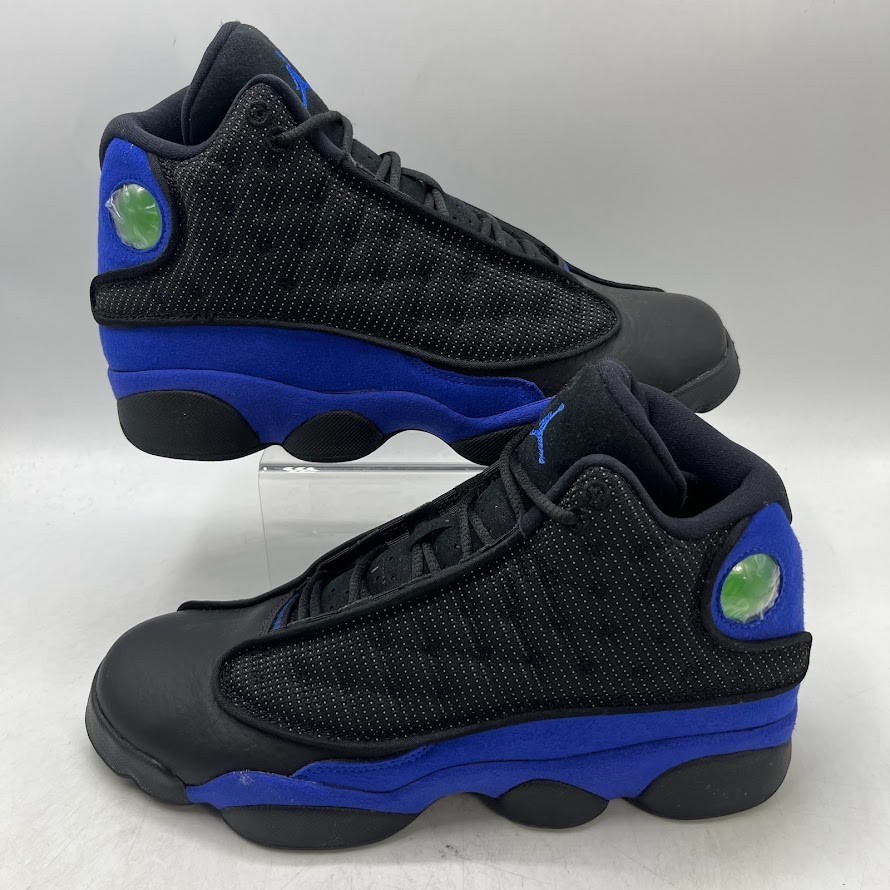 Jordan 13 Retro Black Hyper Royal Blue Sneakers 884129-040 Size US 7Y New