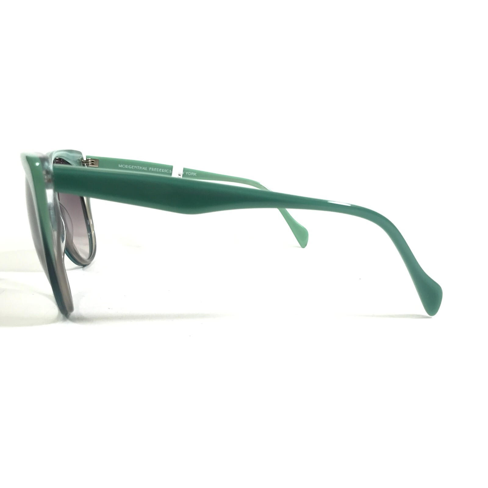 Morgenthal Frederics Sunglasses 262 ANNE Green Cat Eye Frames w/ Purple Lenses