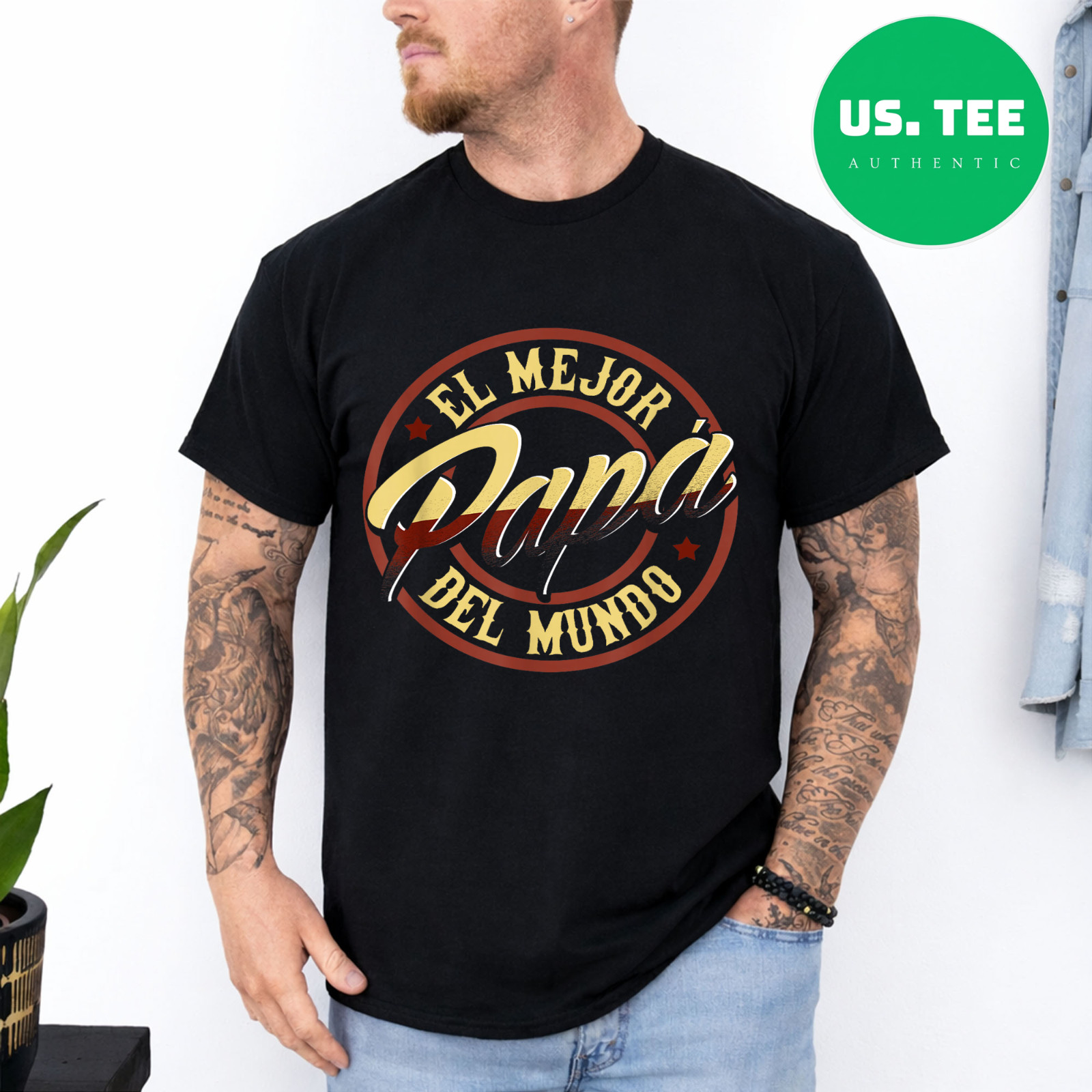 Fathers Day T-Shirts in Spanish El Mejor Papa del Mundo T-Shirt