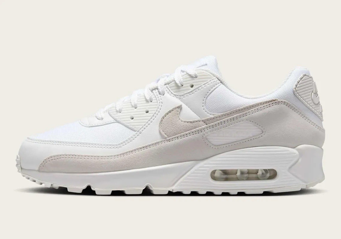 Nike Air Max 90 White Photon Dust Running Sneakers IB6392-100 Men’s Size 8