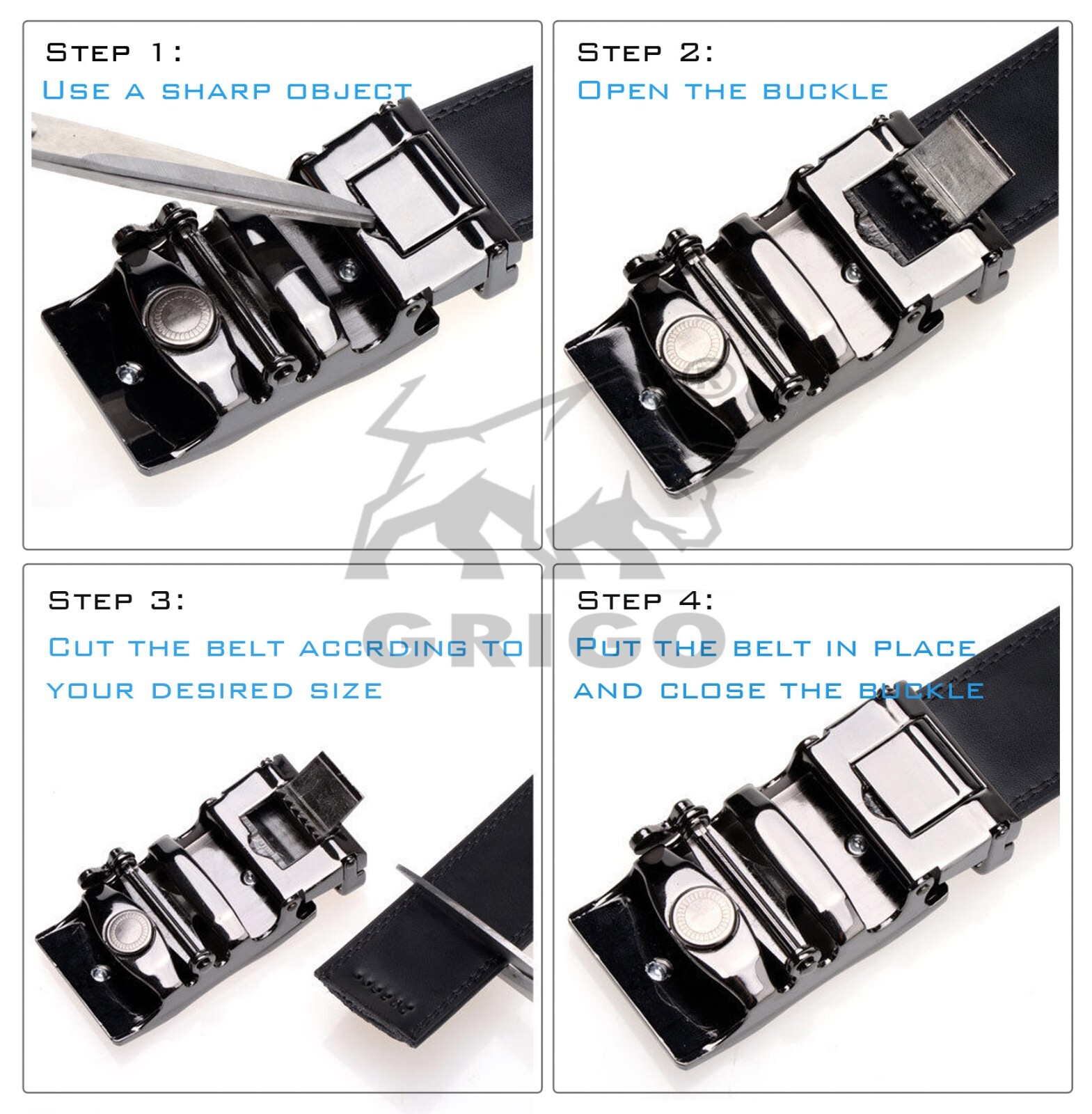 Men’s Automatic Click Lock Buckle Waist Strap Dress Comfort Jean Belt Casual