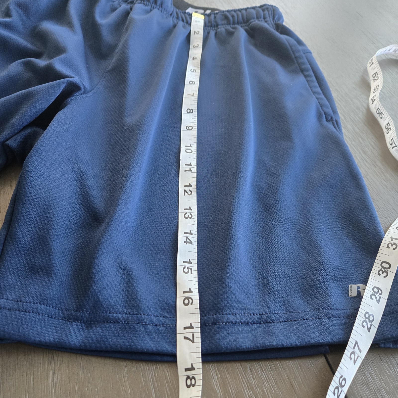 Bundle Russell Dri-Power 360 Size Large Gym Shorts Blue, Black, Grey (3 Total)