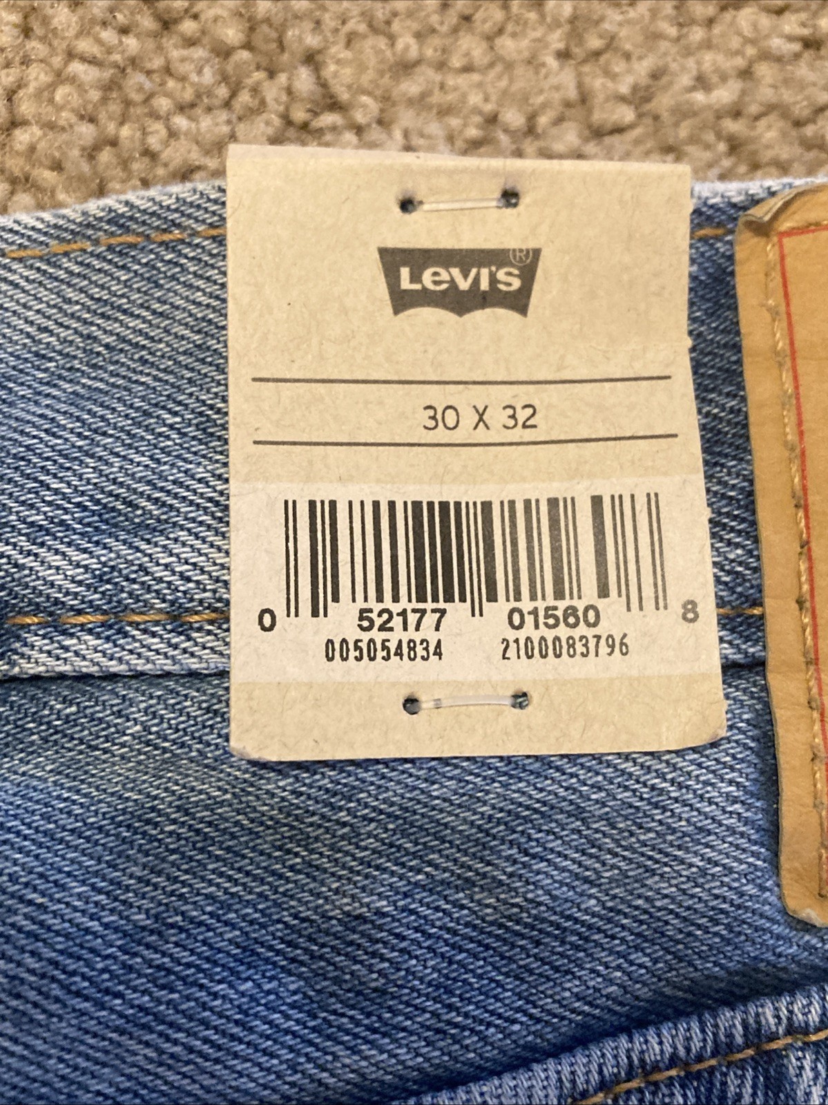 Levi’s Mens SIZE 30 X 32 505 Regular Light Stonewash