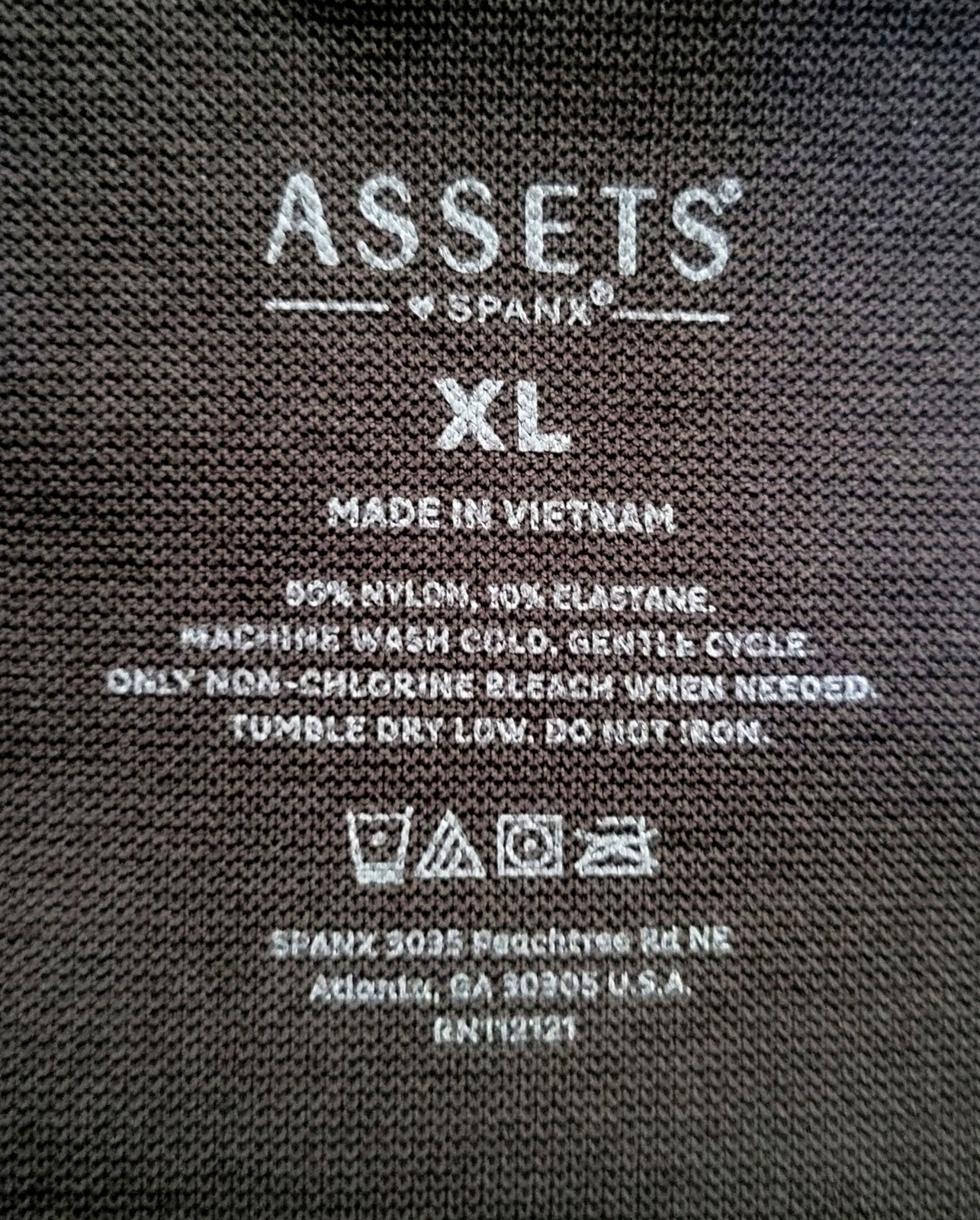 Women’s Assets by Spanx High Waisted Black Shapewear Shorts Size X Large
