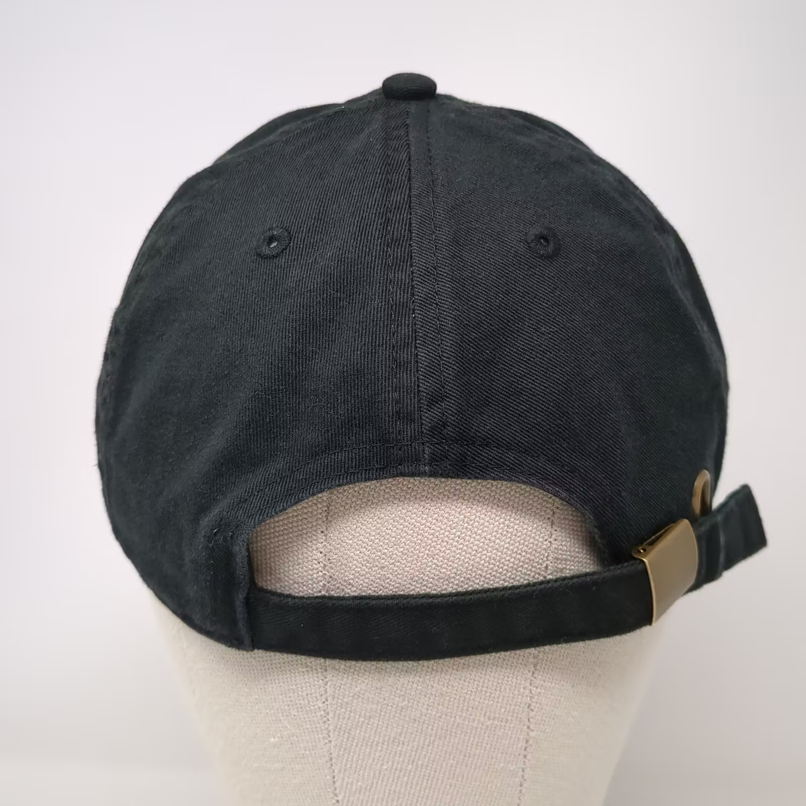 Gelante Baseball Cap Black OS Adjustable Slideback 100% Cotton Plain Blank Hat