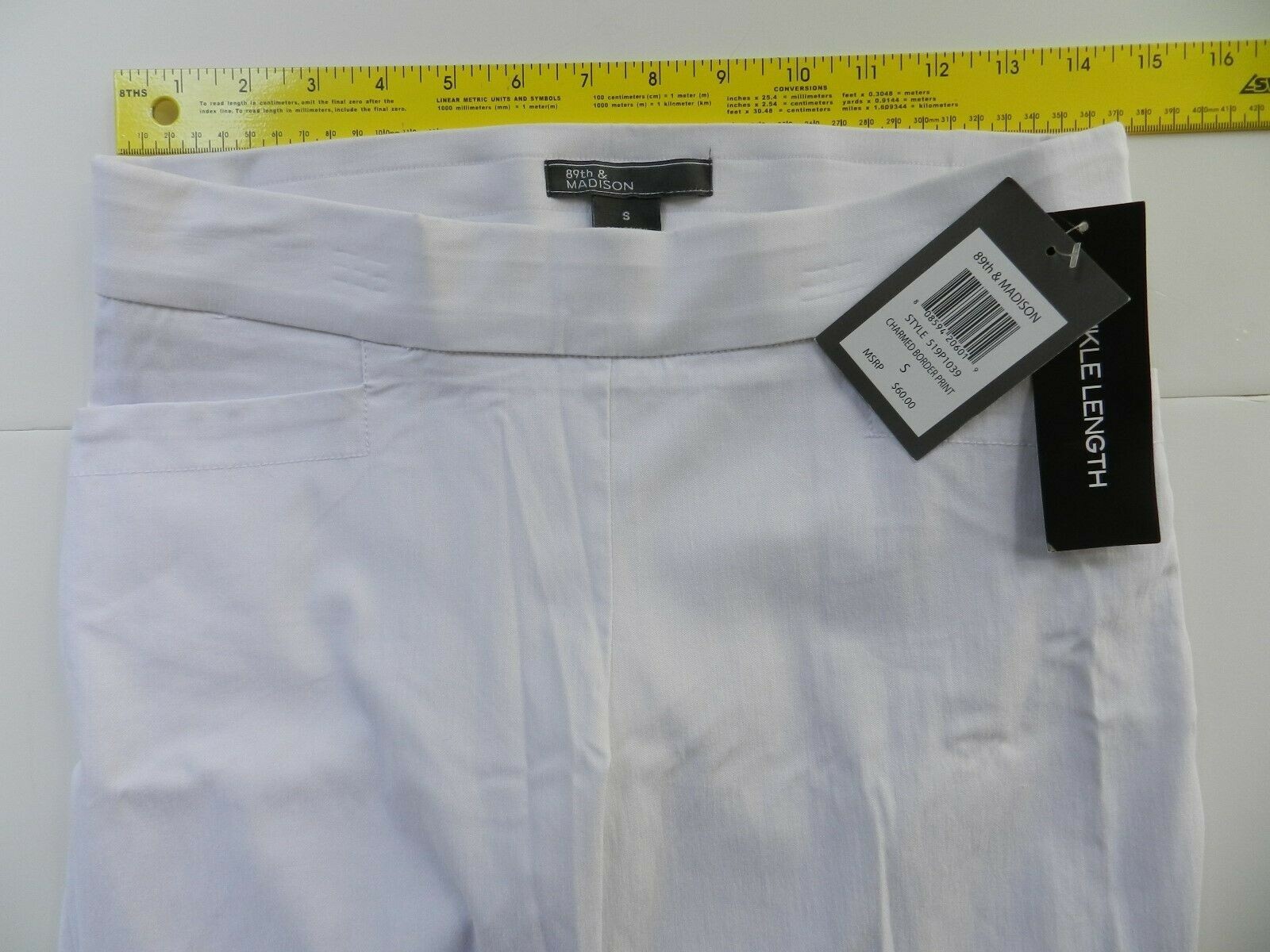 Women’s pants 89th & MADISON size SMALL pull on ankle stretch $60 NEW (bf31)